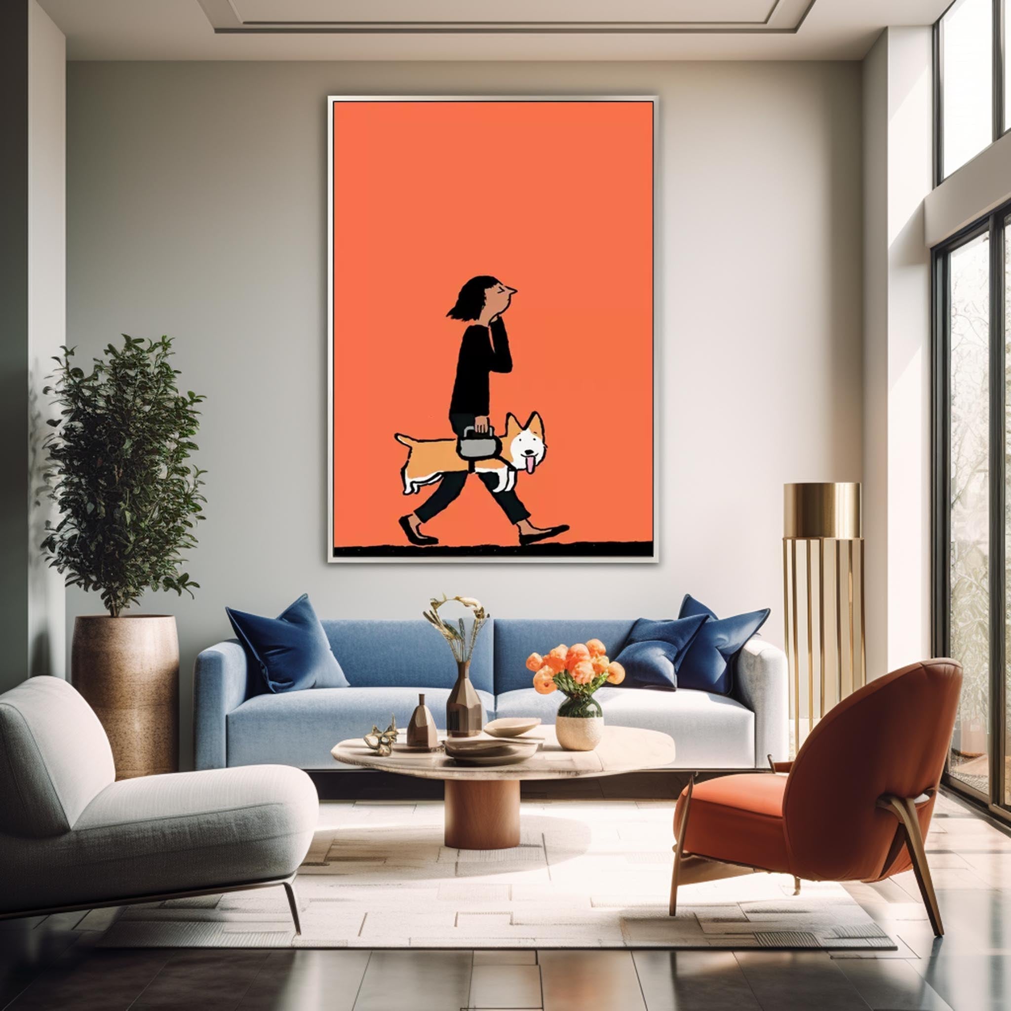 Wall Art Abstract Playful Energetic Pet Pop