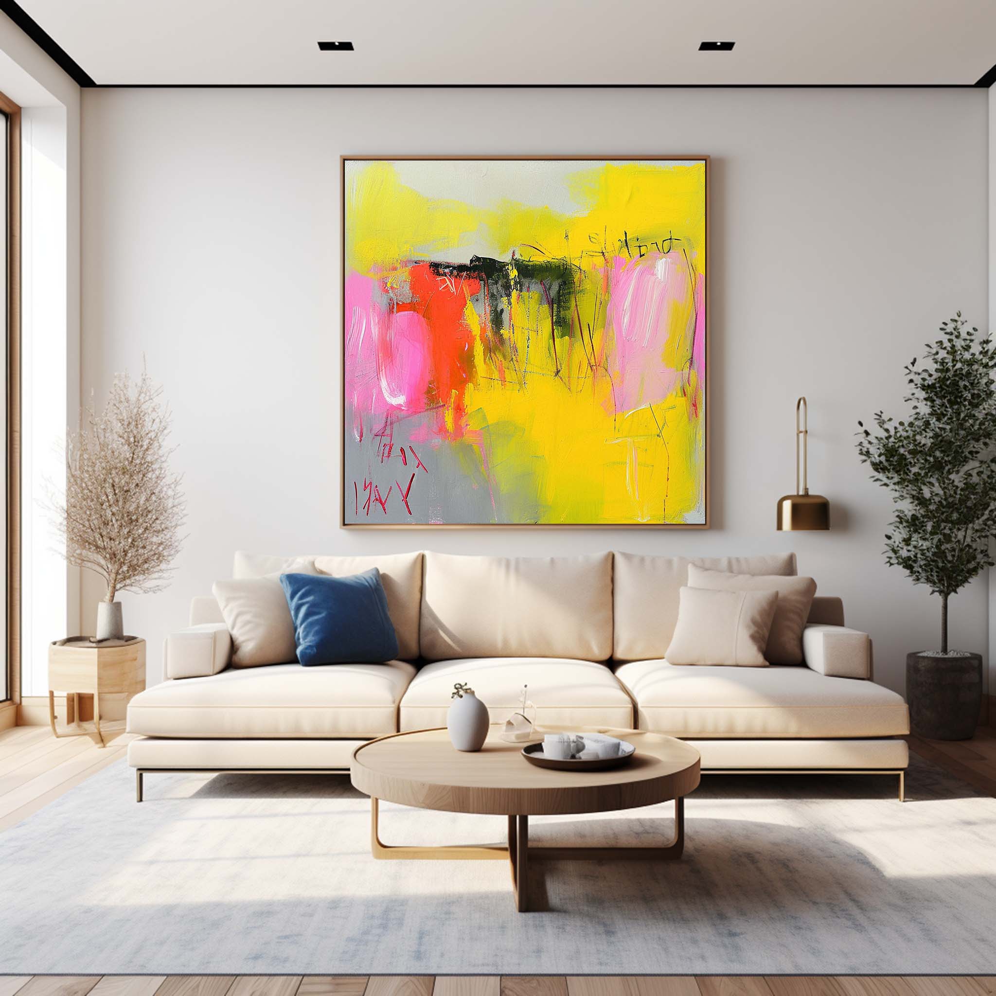 Wall Art Modern Impasto Abstract Playful