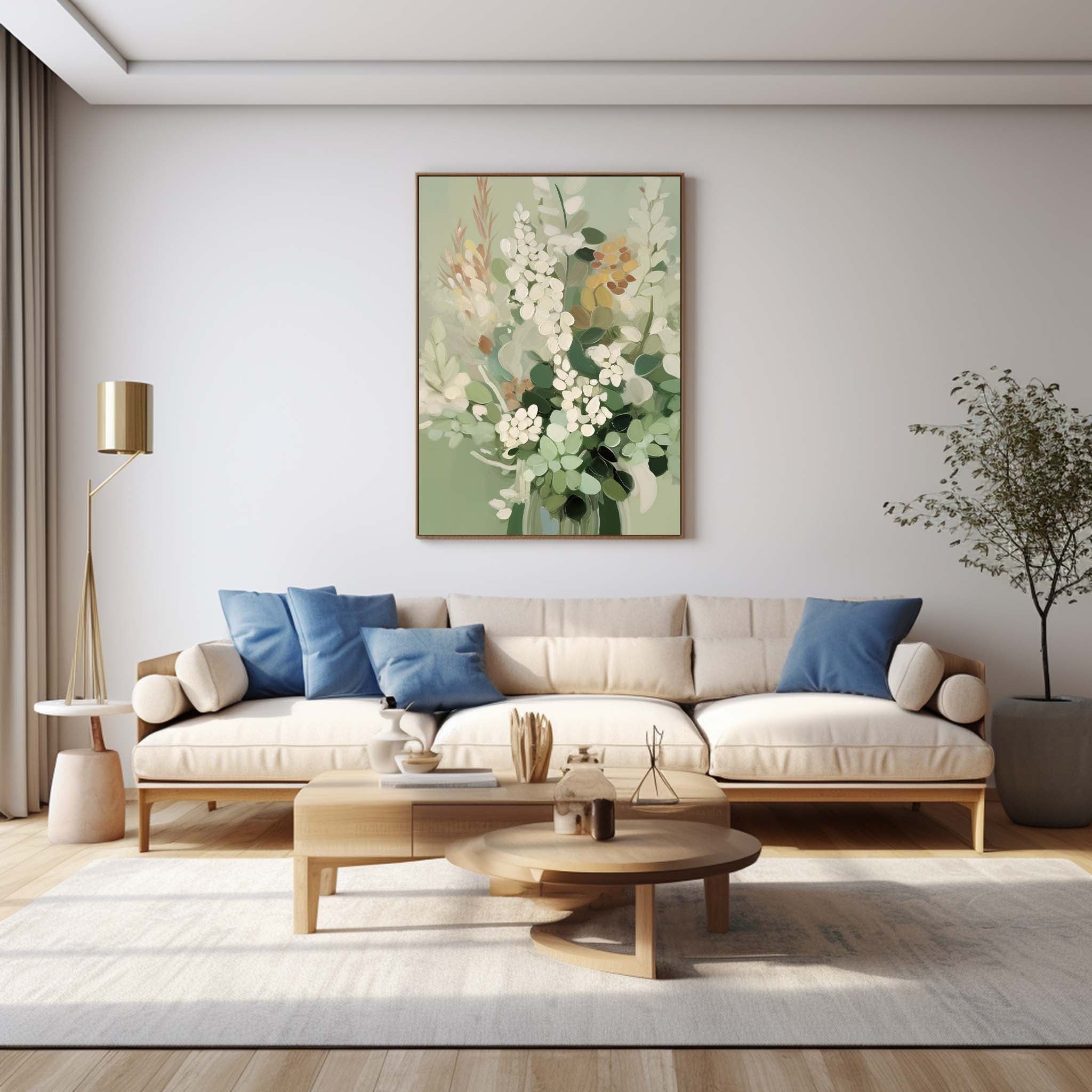 Wall Art Flower Still Life Soft Dense