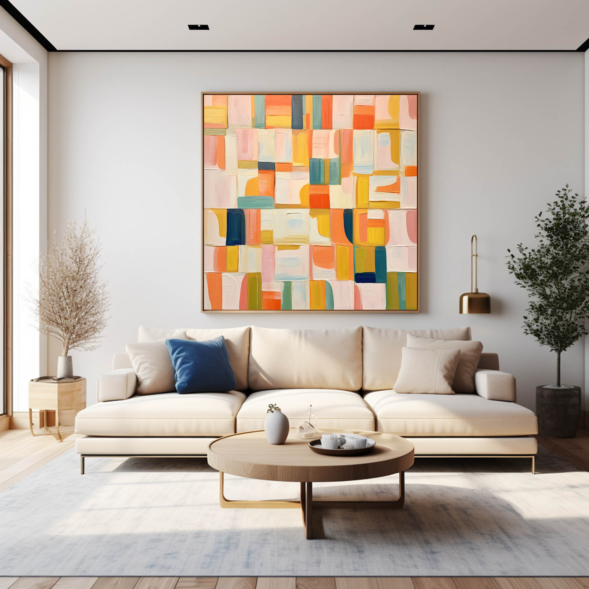 Wall Art Geometric Abstract Vibrant Energetic