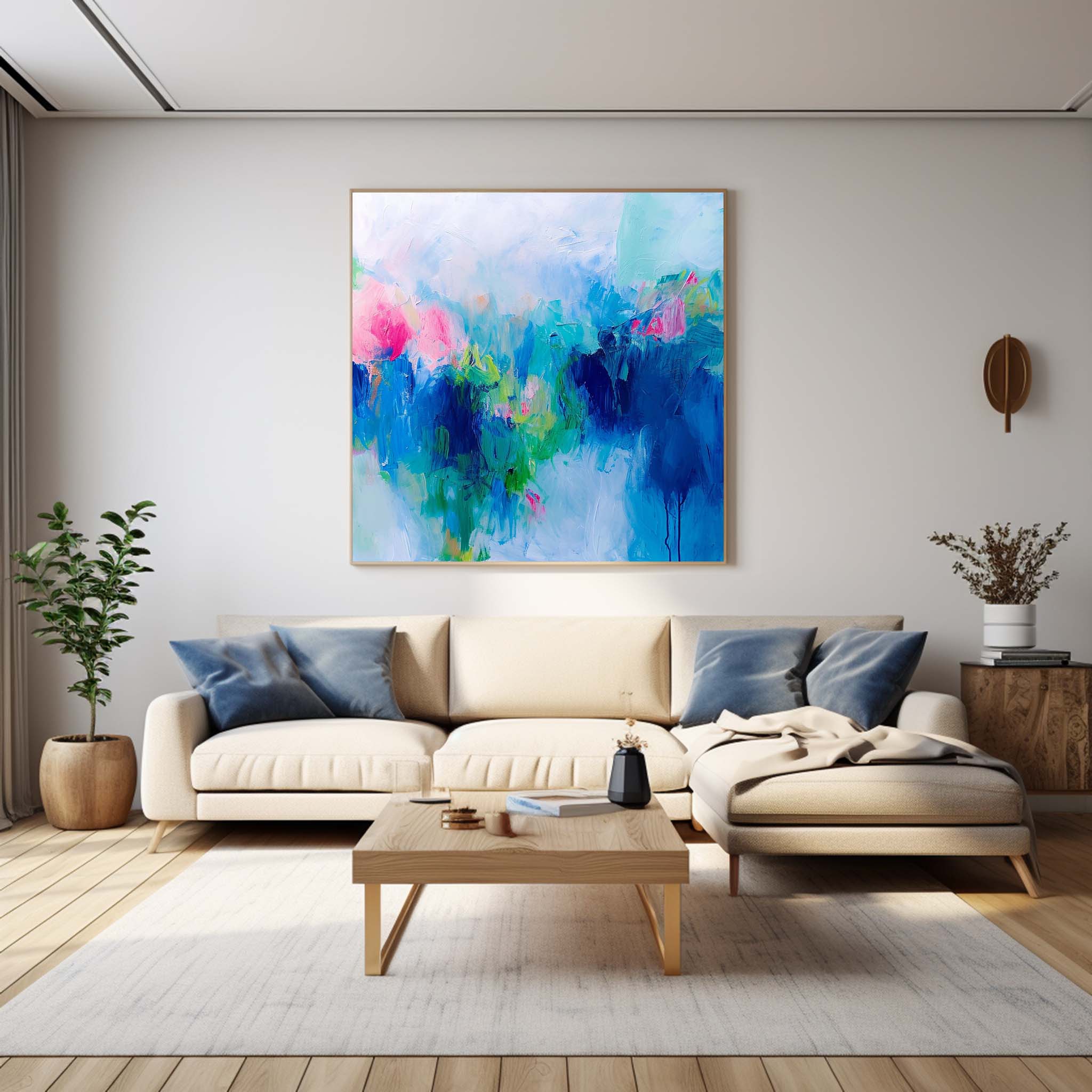 Wall Art Serene Calm Playful Modern Abstract