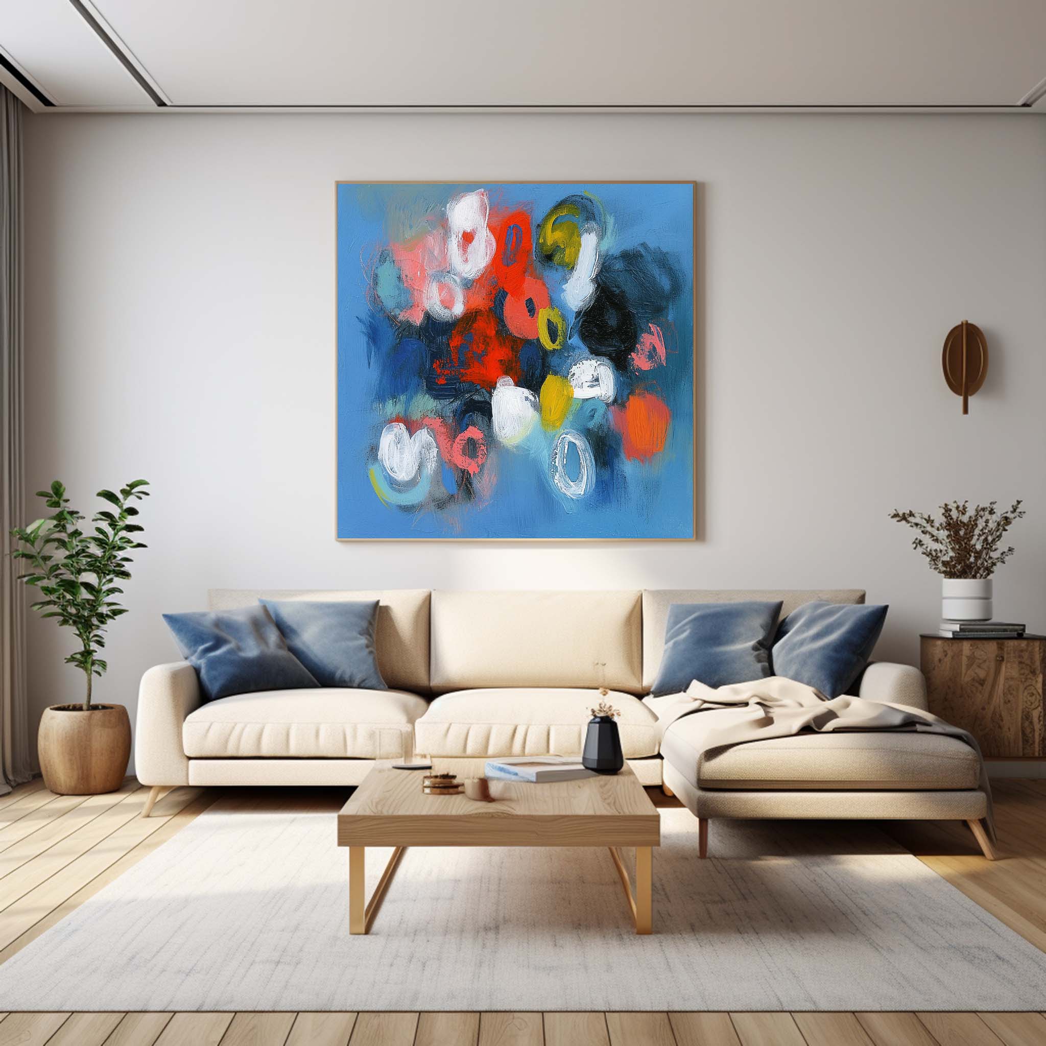 Wall Art Abstract Vibrant Organic Pop