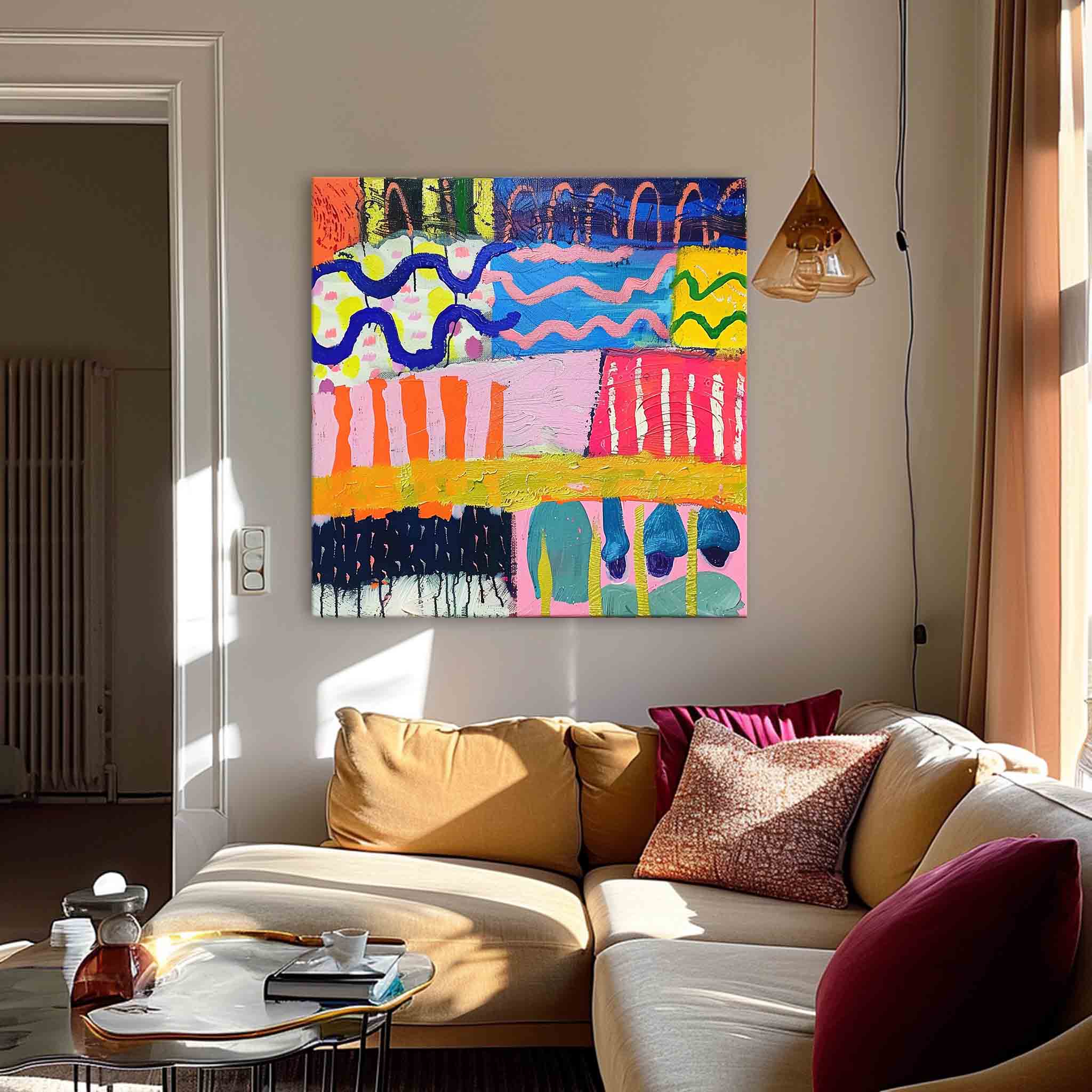 Wall Art Abstract Playful Energetic Modern