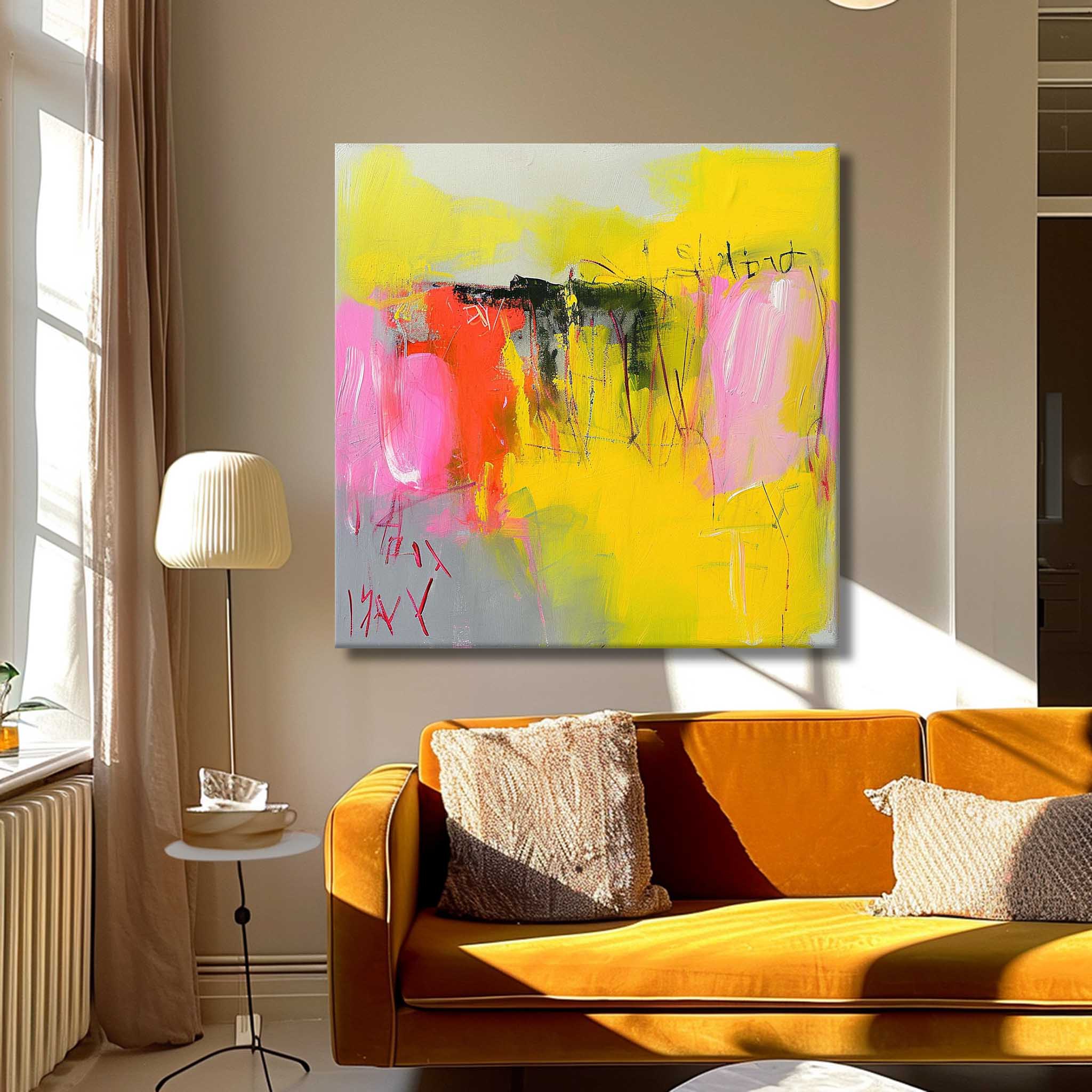 Wall Art Modern Impasto Abstract Playful