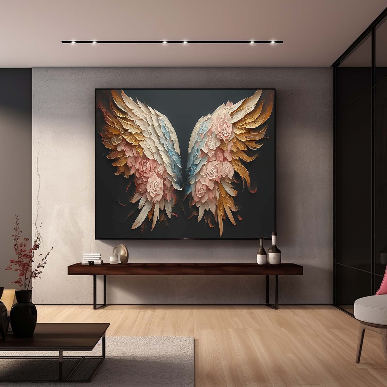 Wall Art Abstract Gradient Geometric Pop