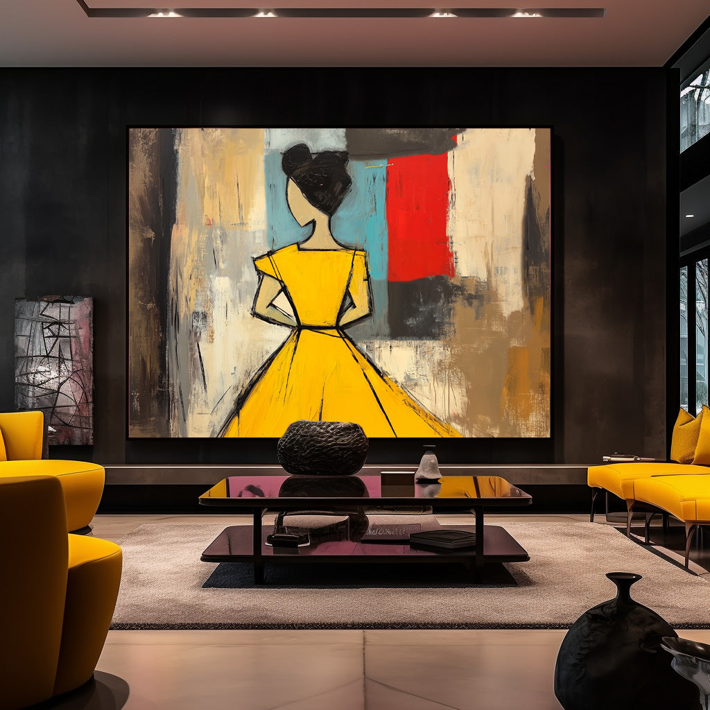 Wall Art People Modern Geometric Cubism Avant