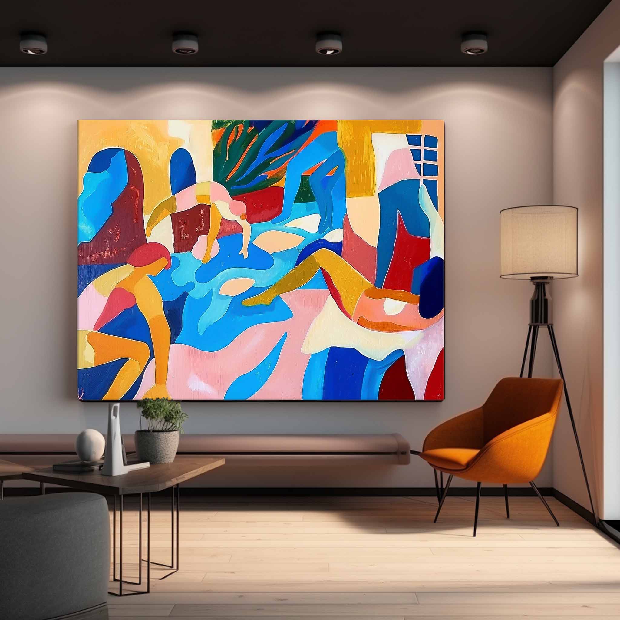 Wall Art Abstract Cubist Figurative Joyful