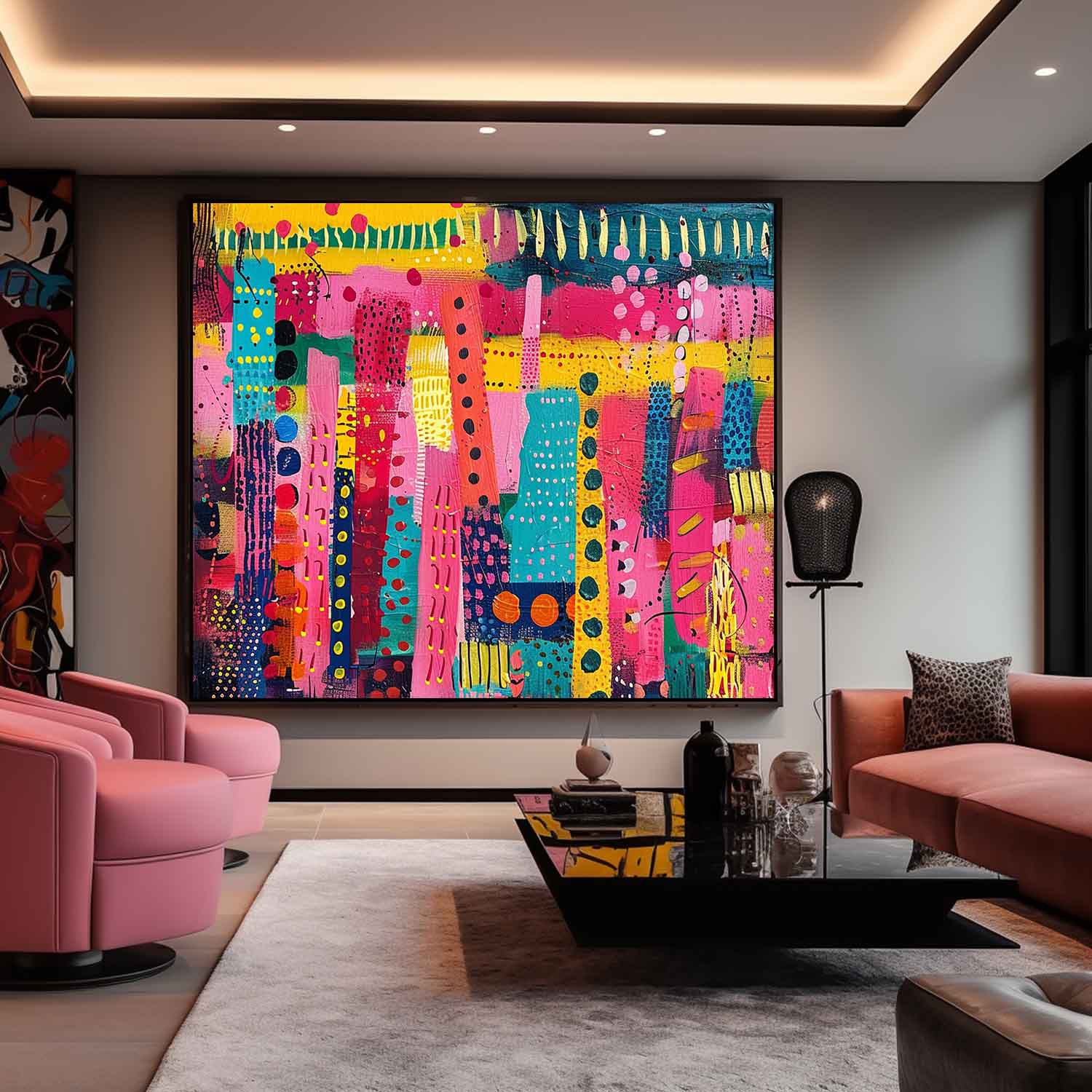 Wall Art Abstract Scandinavian Bold Color