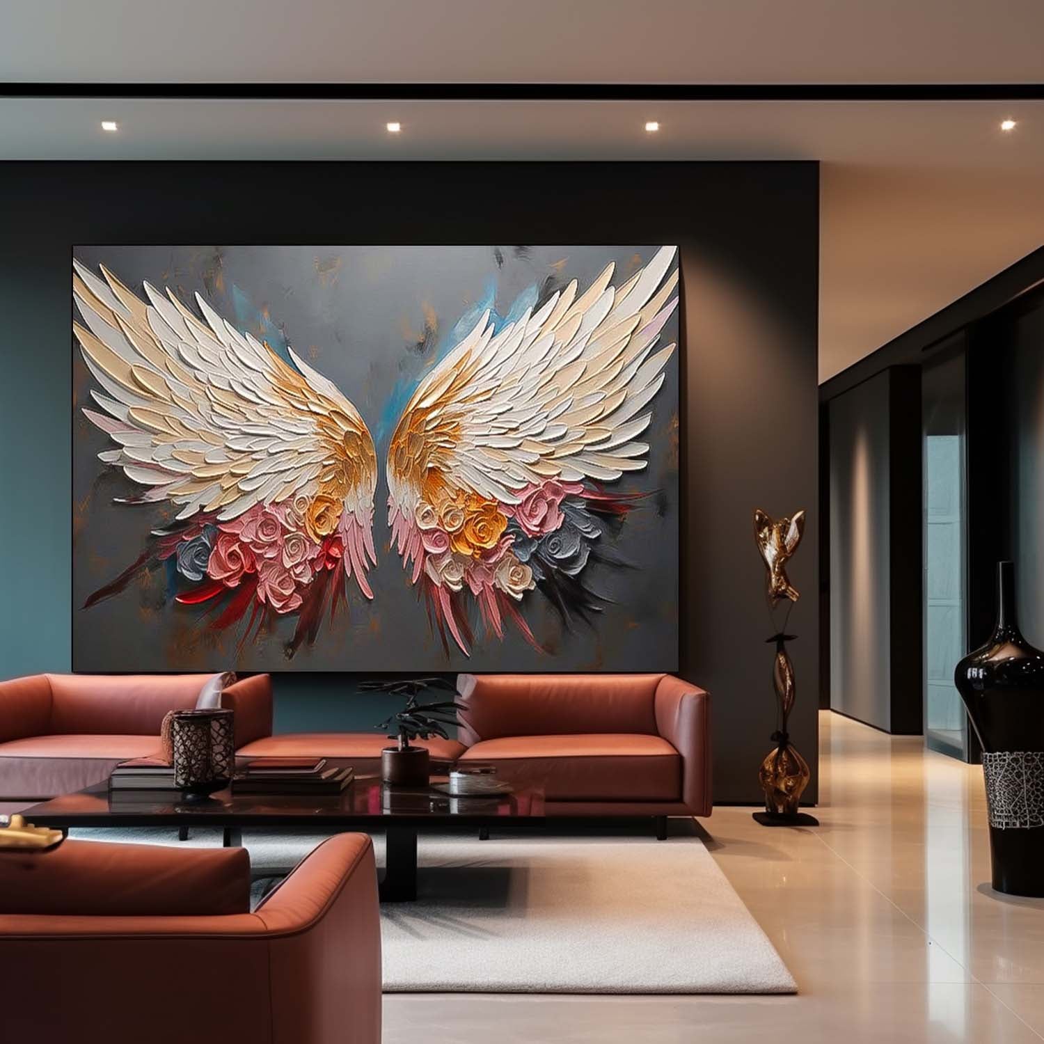 Wall Art Design Flower Romantic Fantasy