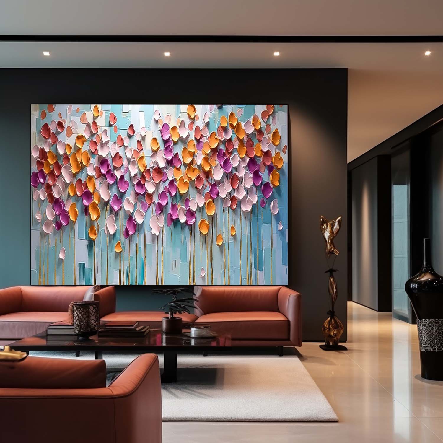 Wall Art Contemporary Flower Impressionist Pop