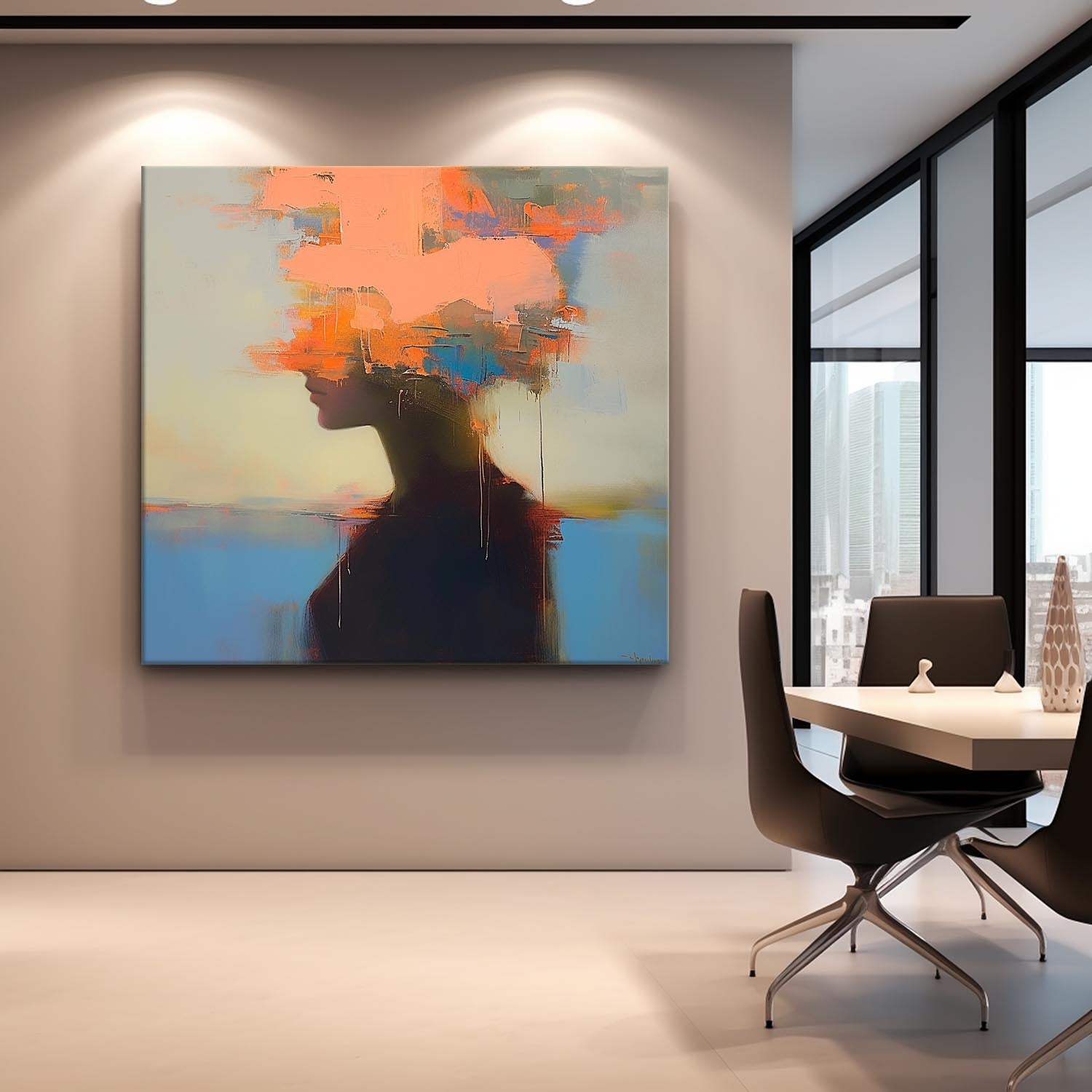 Wall Art People Contemporary Serene Painterly