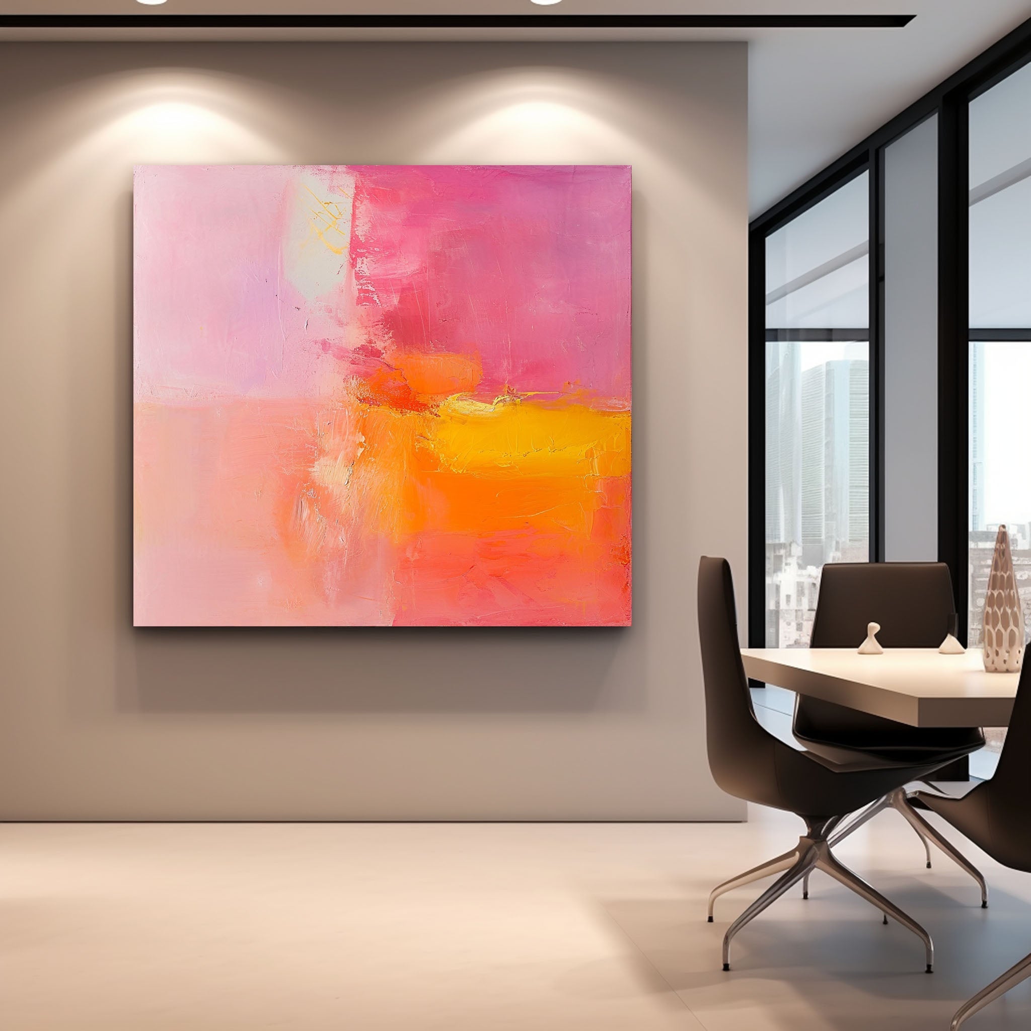 Wall Art Understated Elegant Abstract Wash