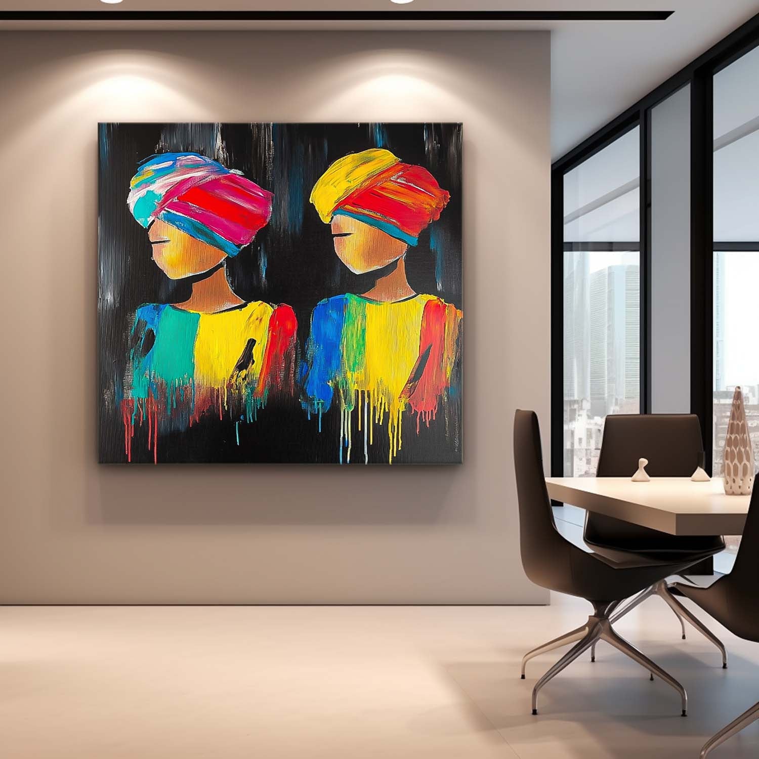Wall Art People Bold Headwrap Dramatic