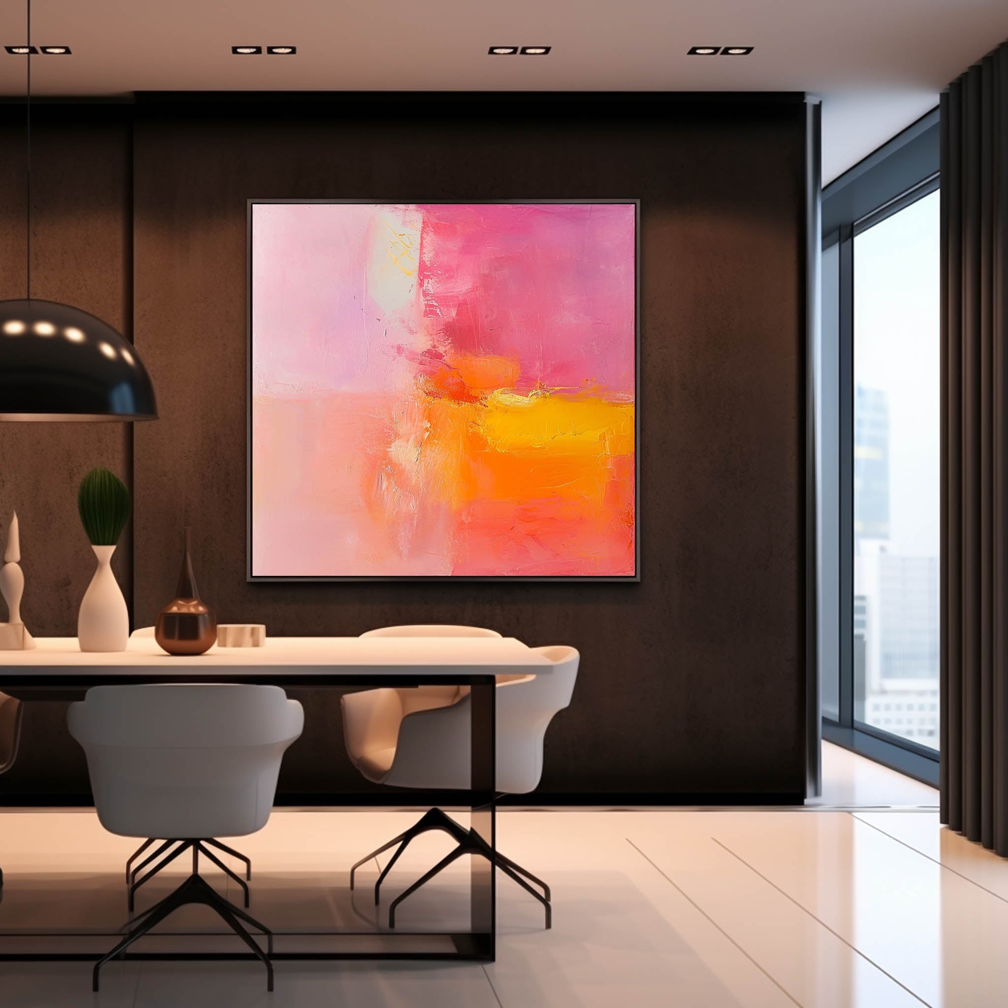 Wall Art Understated Elegant Abstract Wash