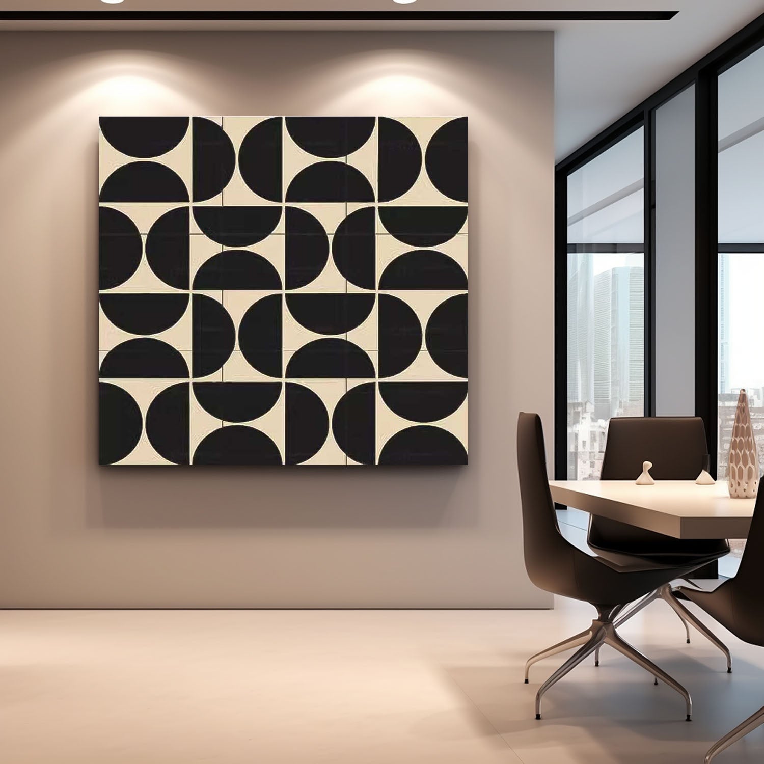 Wall Art Minimalist Geometric Abstract Retro