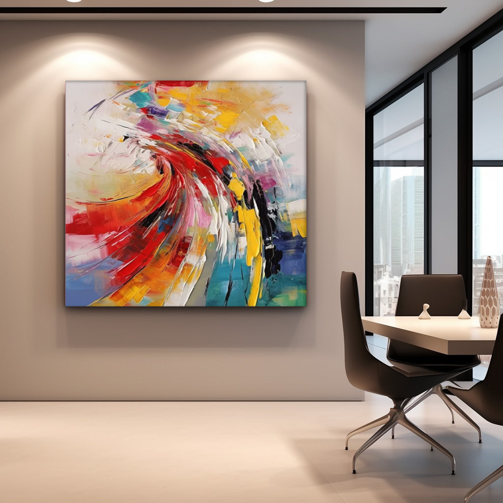 Wall Art Impasto Abstract Contemporary Dynamic
