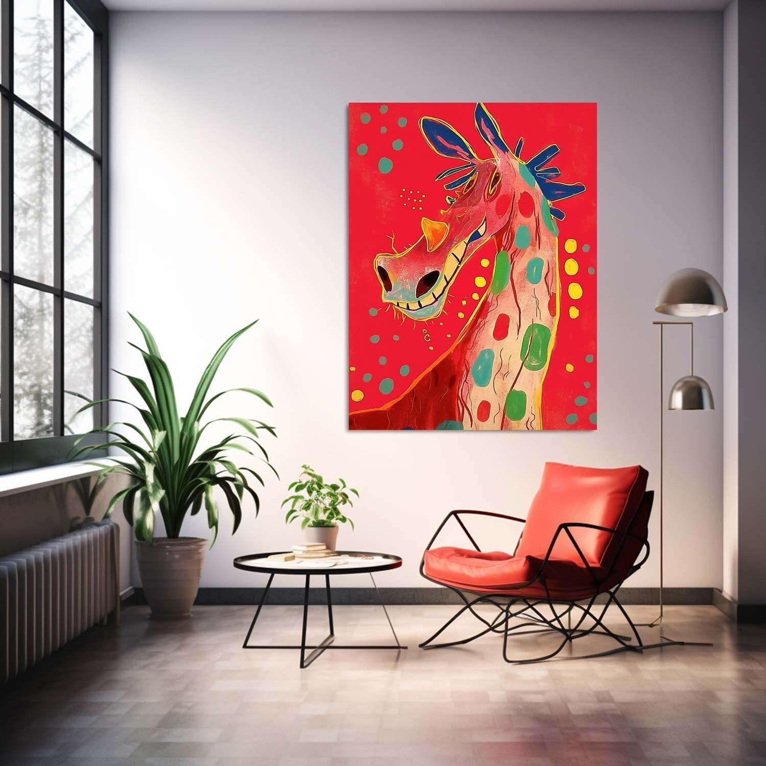Wall Art Animal Neo-Pop Art Playful Horse