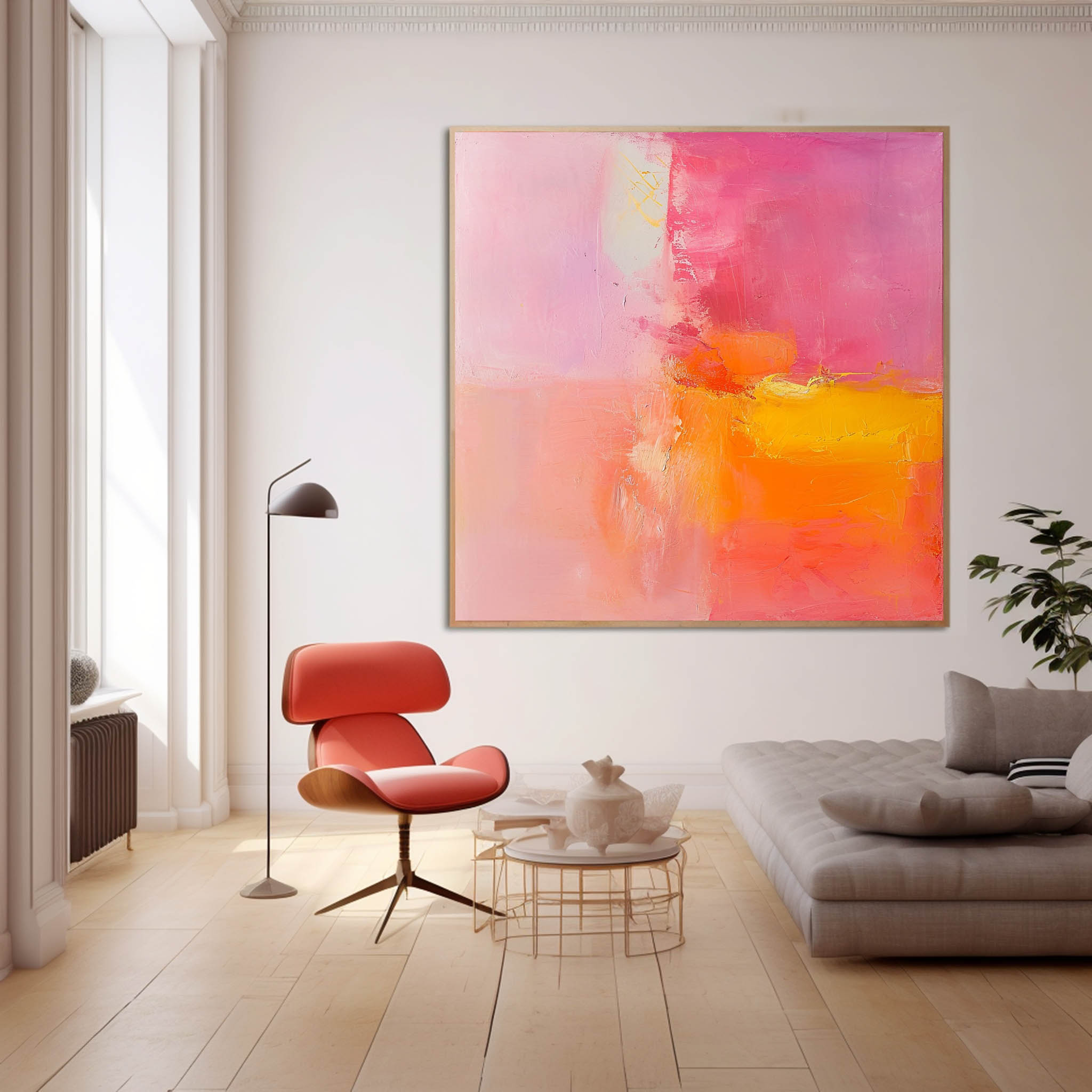 Wall Art Understated Elegant Abstract Wash