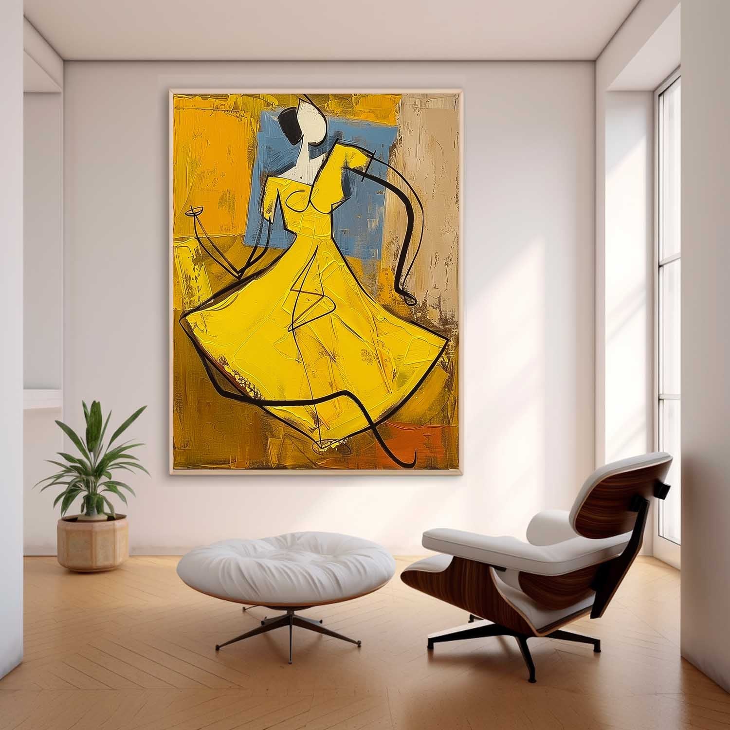 Wall Art Cubist Abstract Dancing