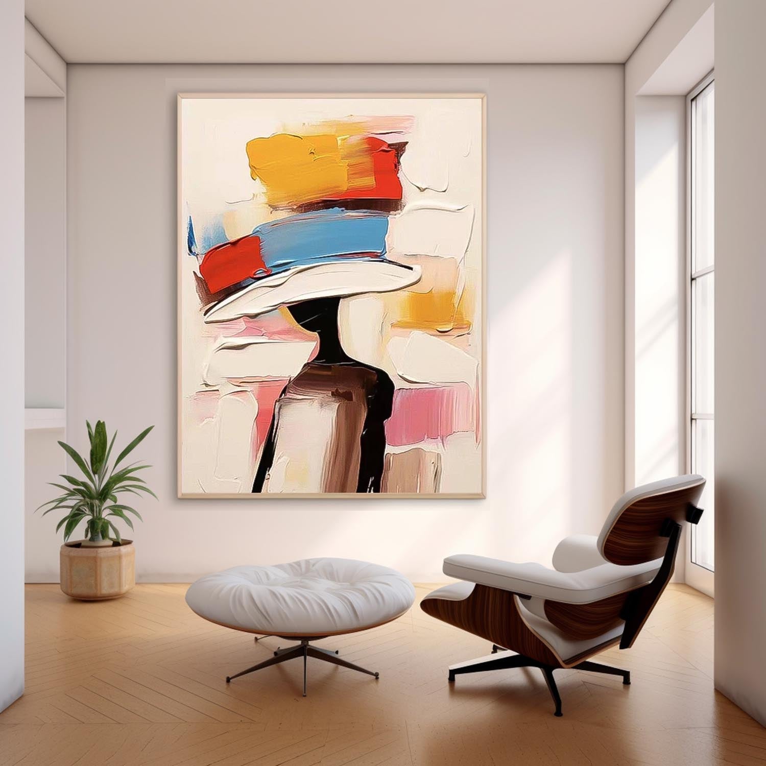 Wall Art Abstract People Introspective Contemplative