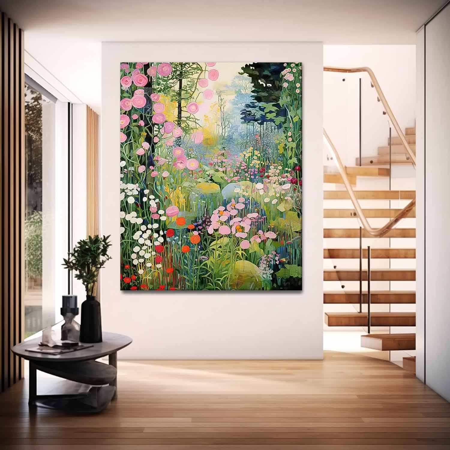 Wall Art Flower Contemporary Painterly Serene Nature