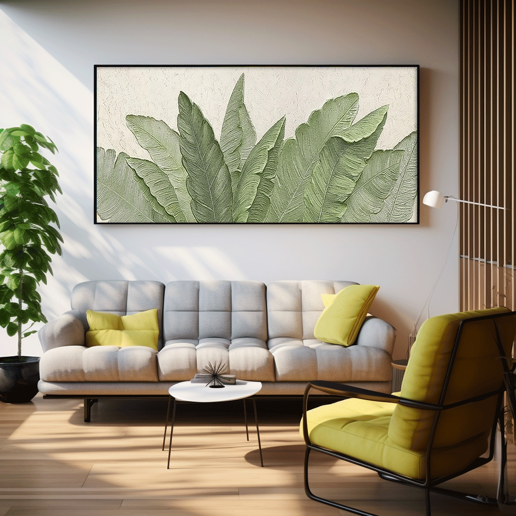 Wall Art Flower Painterly Contemporary Design