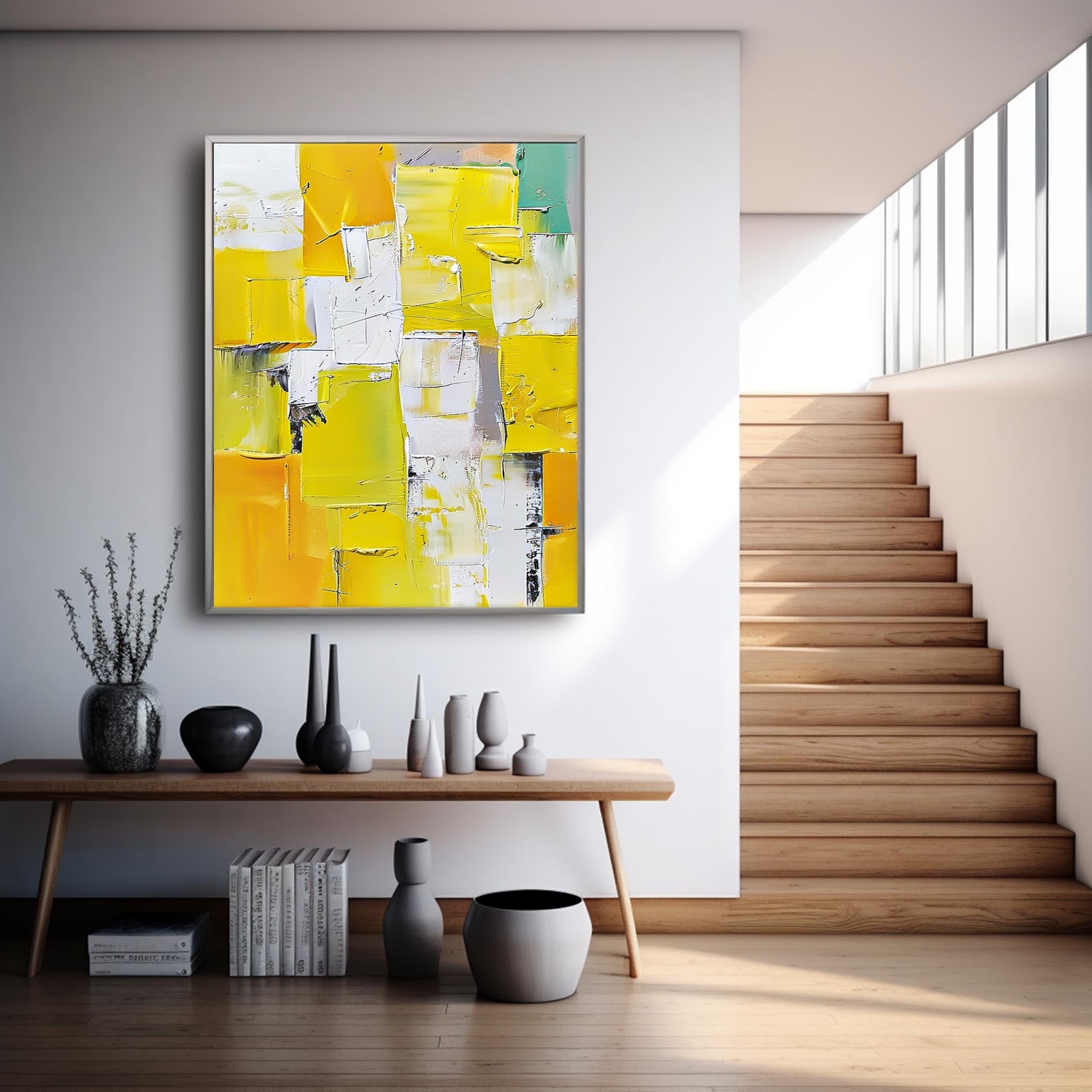 Wall Art Dynamic Abstract Bold Color Pop Decor