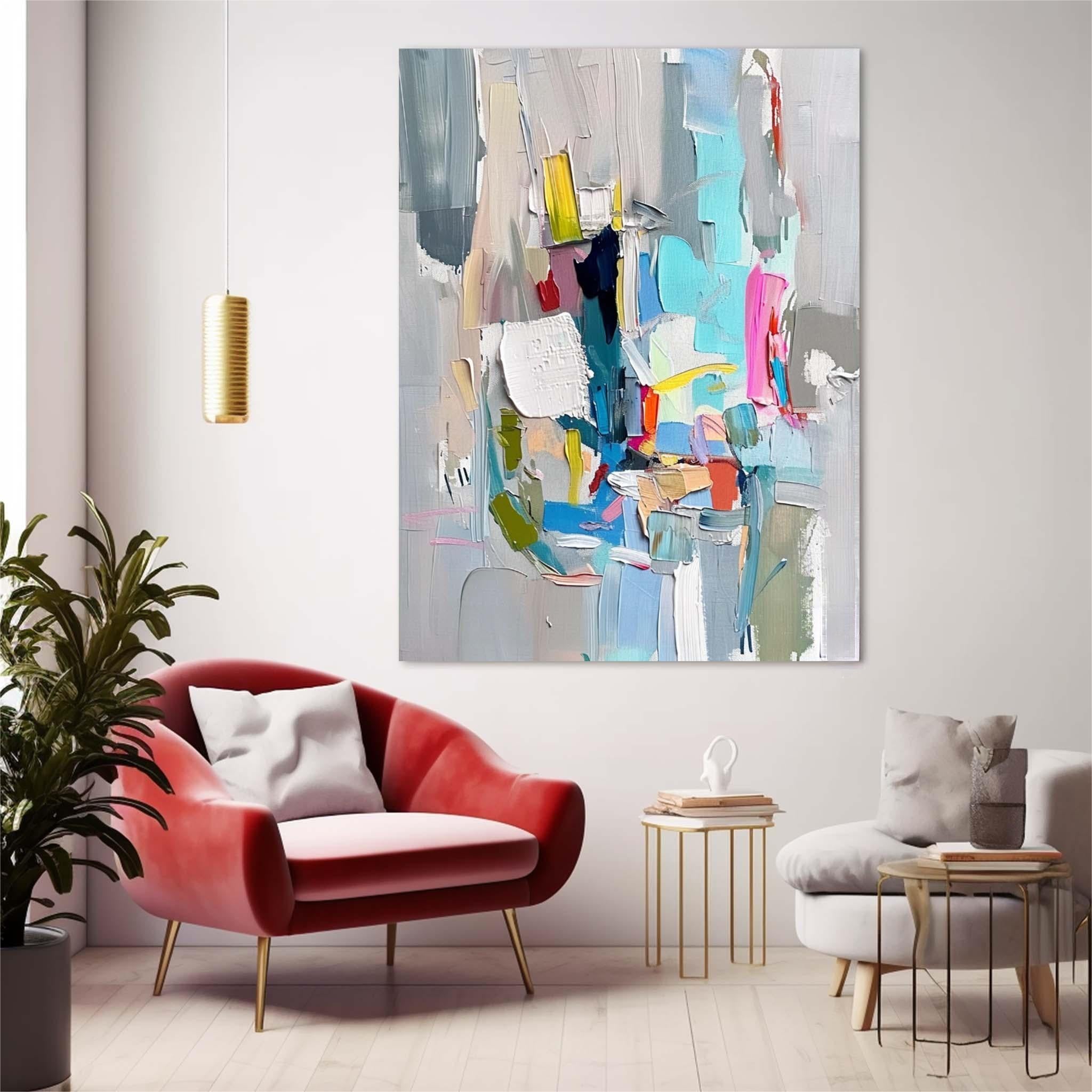 Wall Art Contrast Palette Abstract Edgy Playful