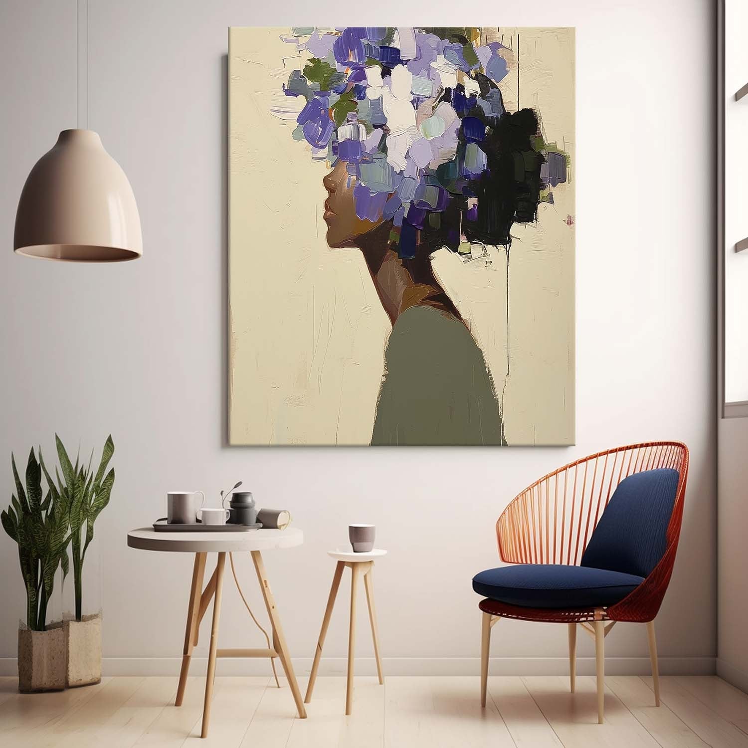 Wall Art Floral People Elegant Painterly Ethereal