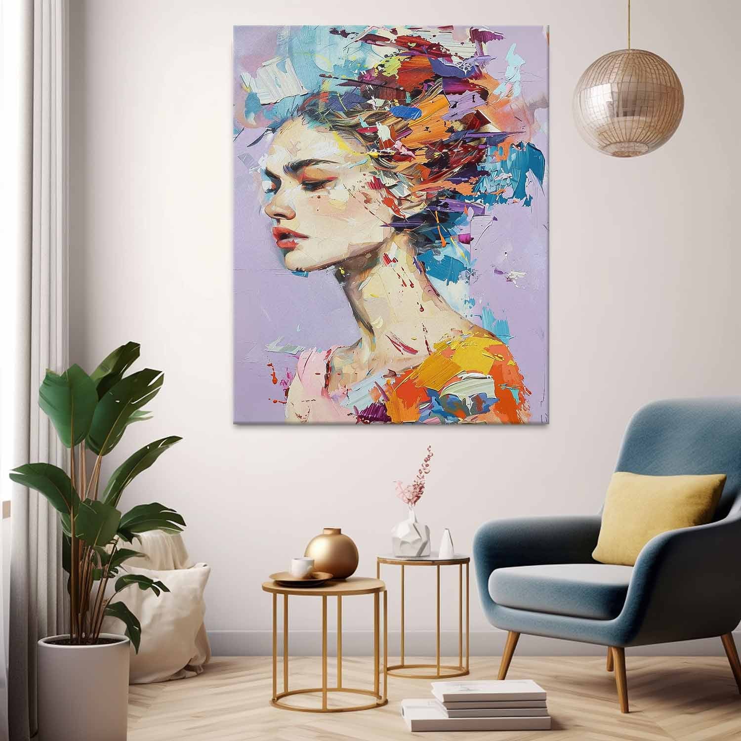 Wall Art Impasto People Modern Abstract