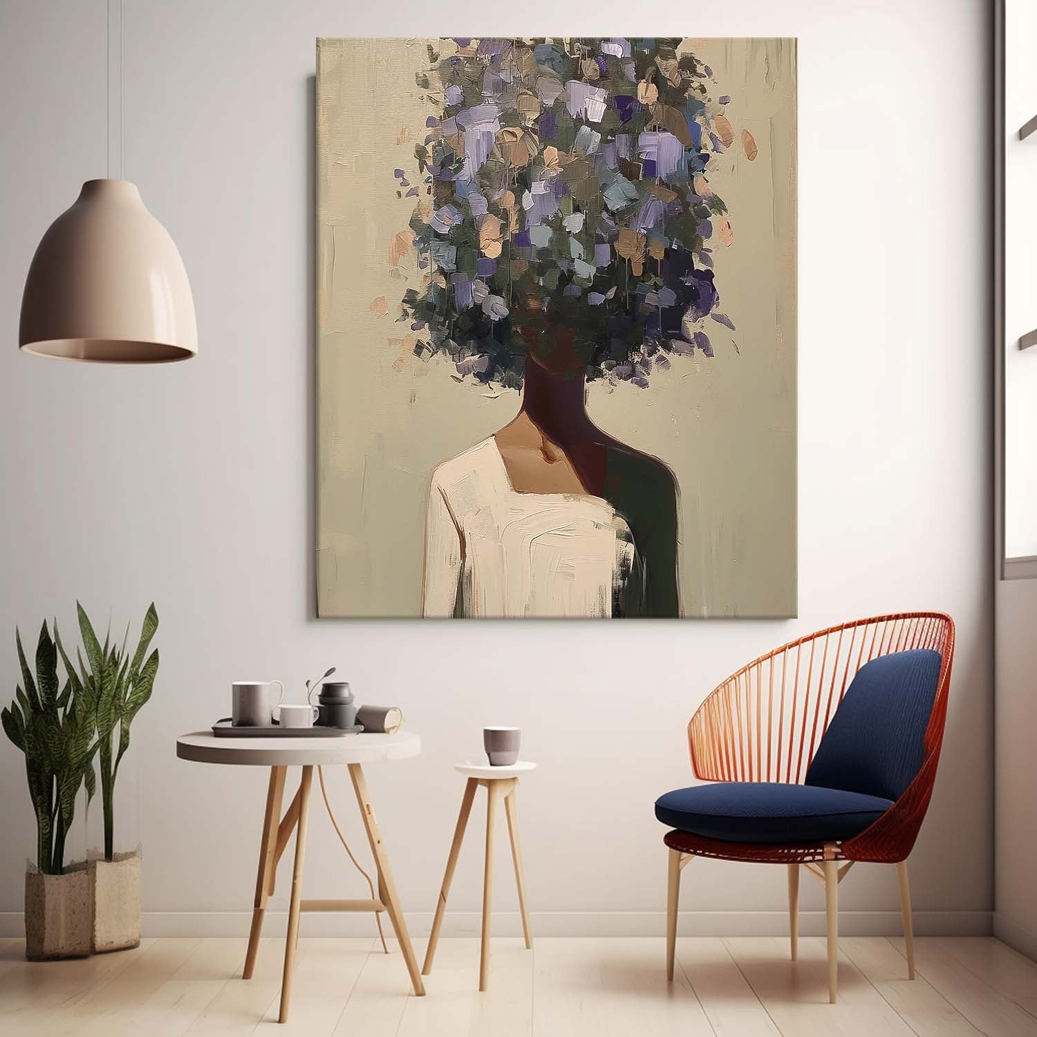 Wall Art Floral People Nature Atmosphere Serene