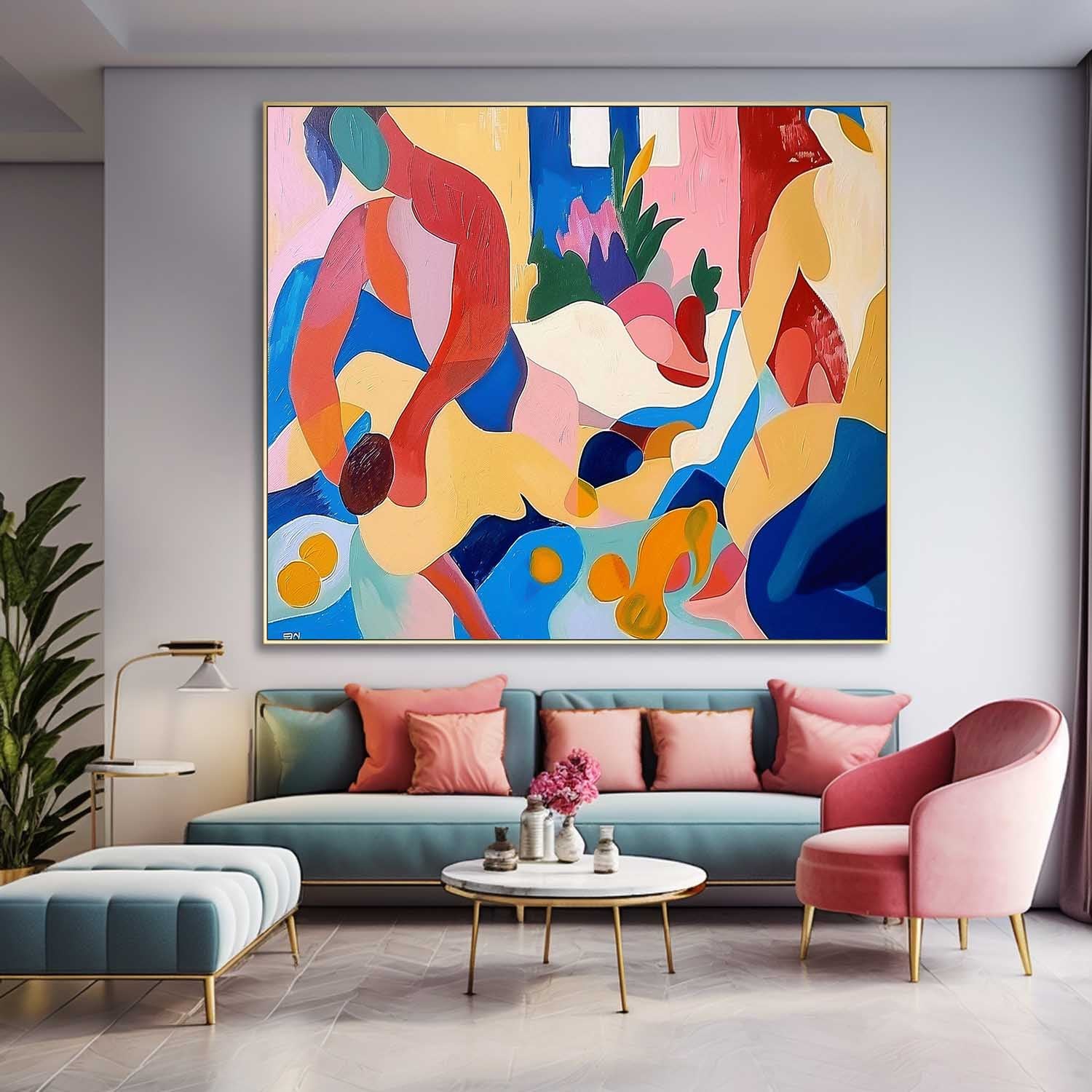 Wall Art Modern Abstract Vibrant Artistic