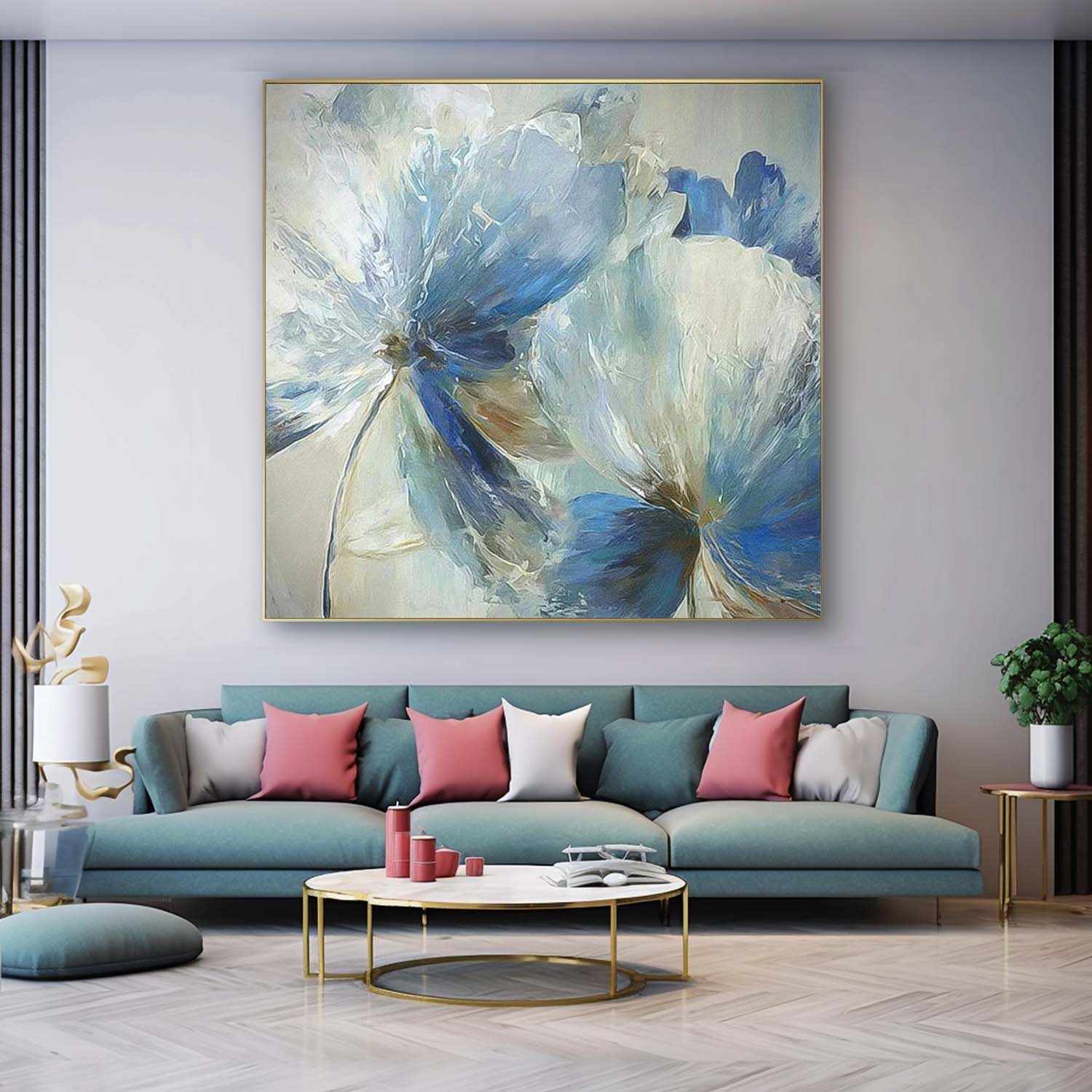 Wall Art Cheerful Lively Botanical Flower Painterly