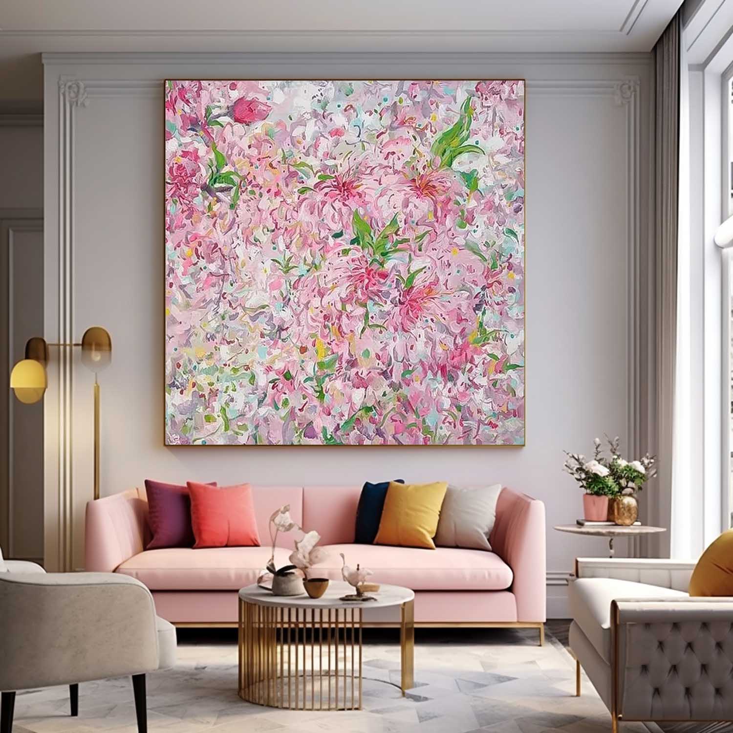 Wall Art Impasto Flower Elegant Impressionist