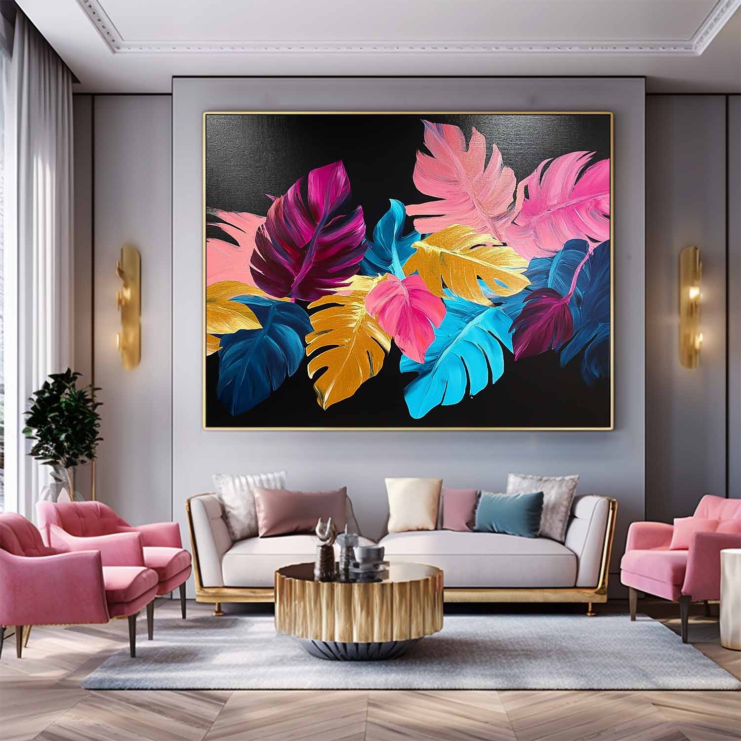 Wall Art Flower Leaf Branch Artistic