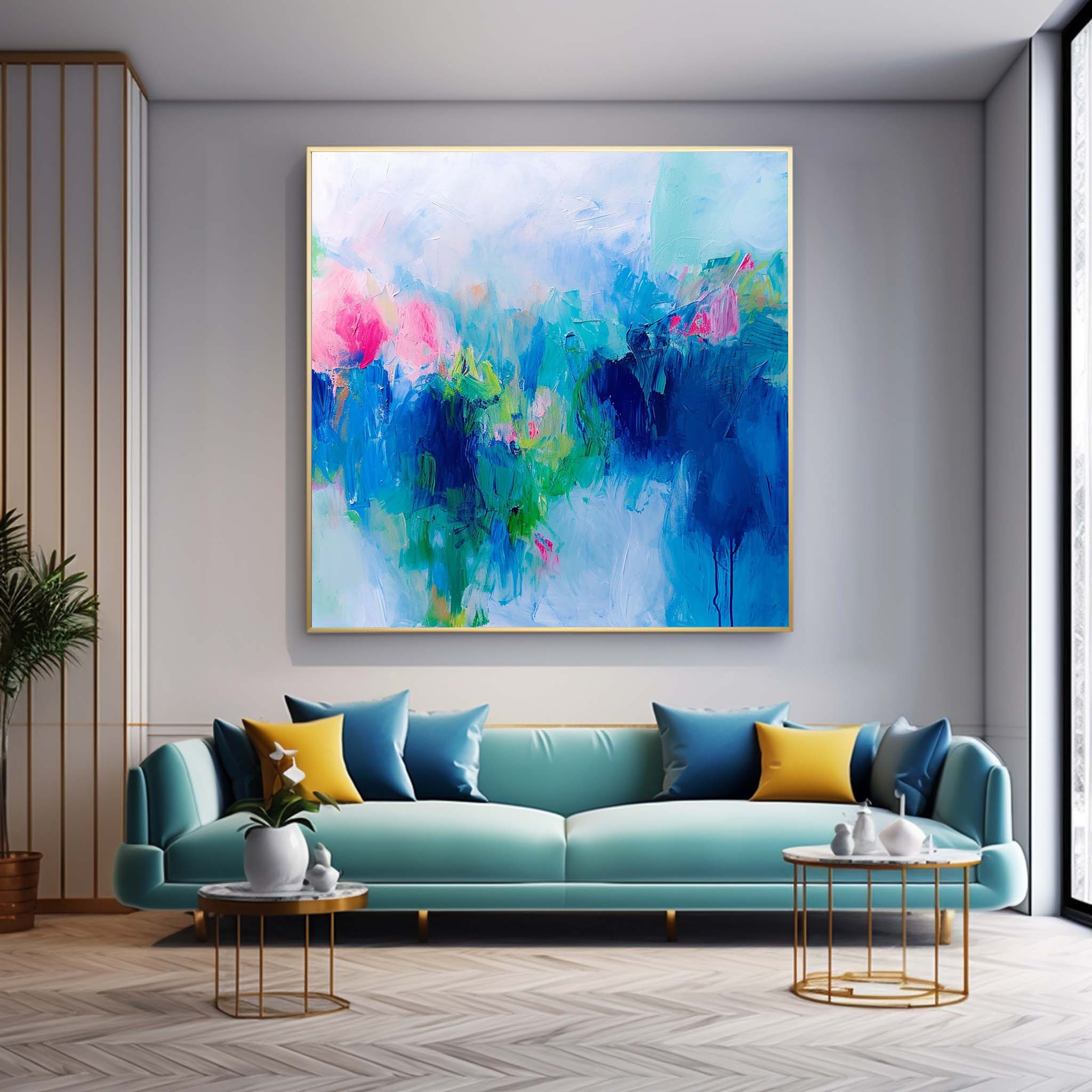 Wall Art Serene Calm Playful Modern Abstract