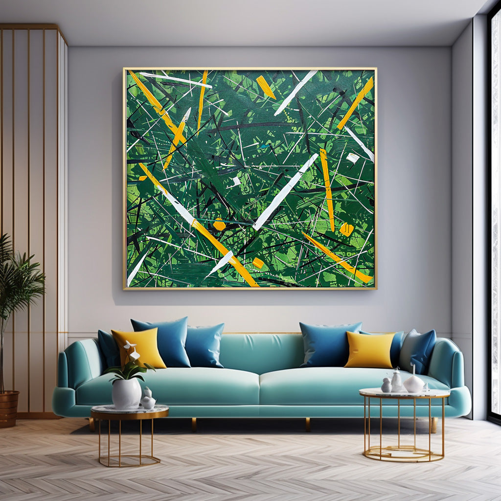 Wall Art Vibrant Abstract Expressionist Painterly