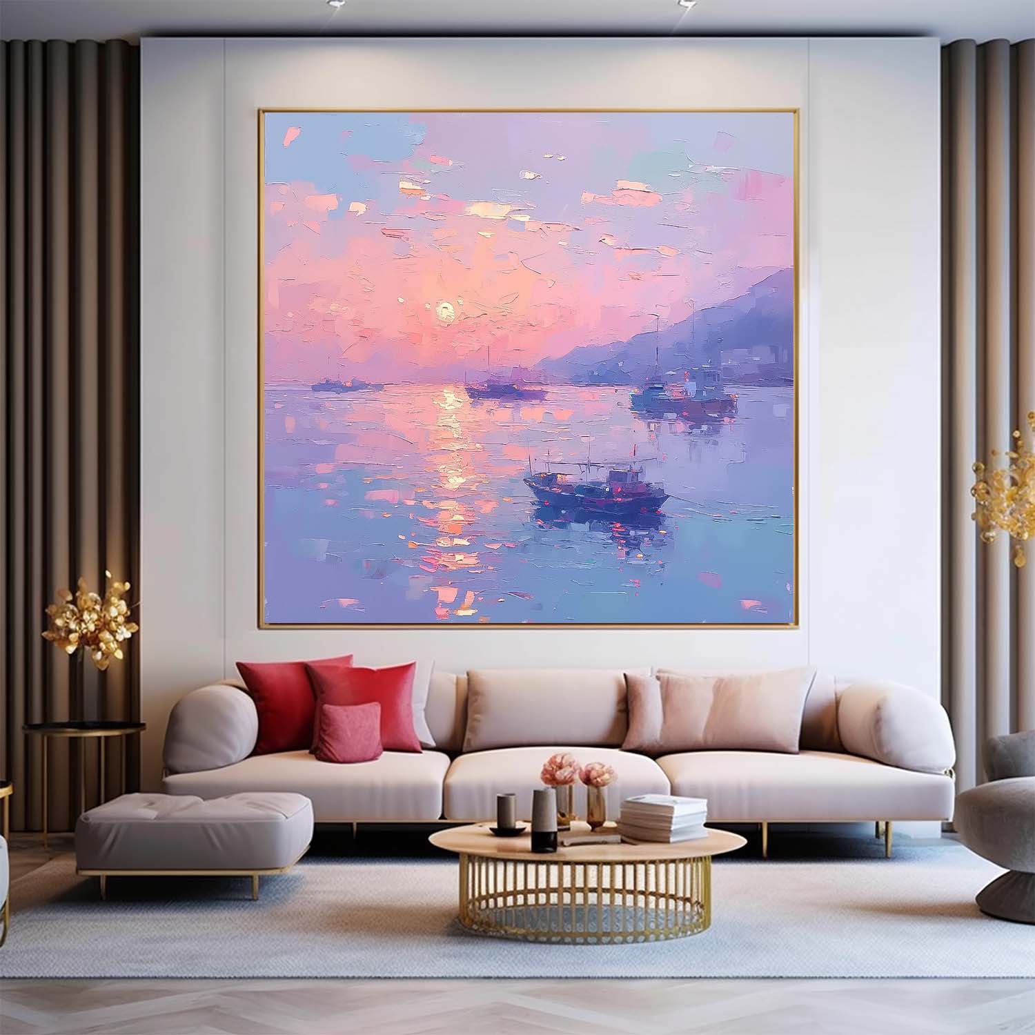 Wall Art Impasto Landscape Expressionist Modern