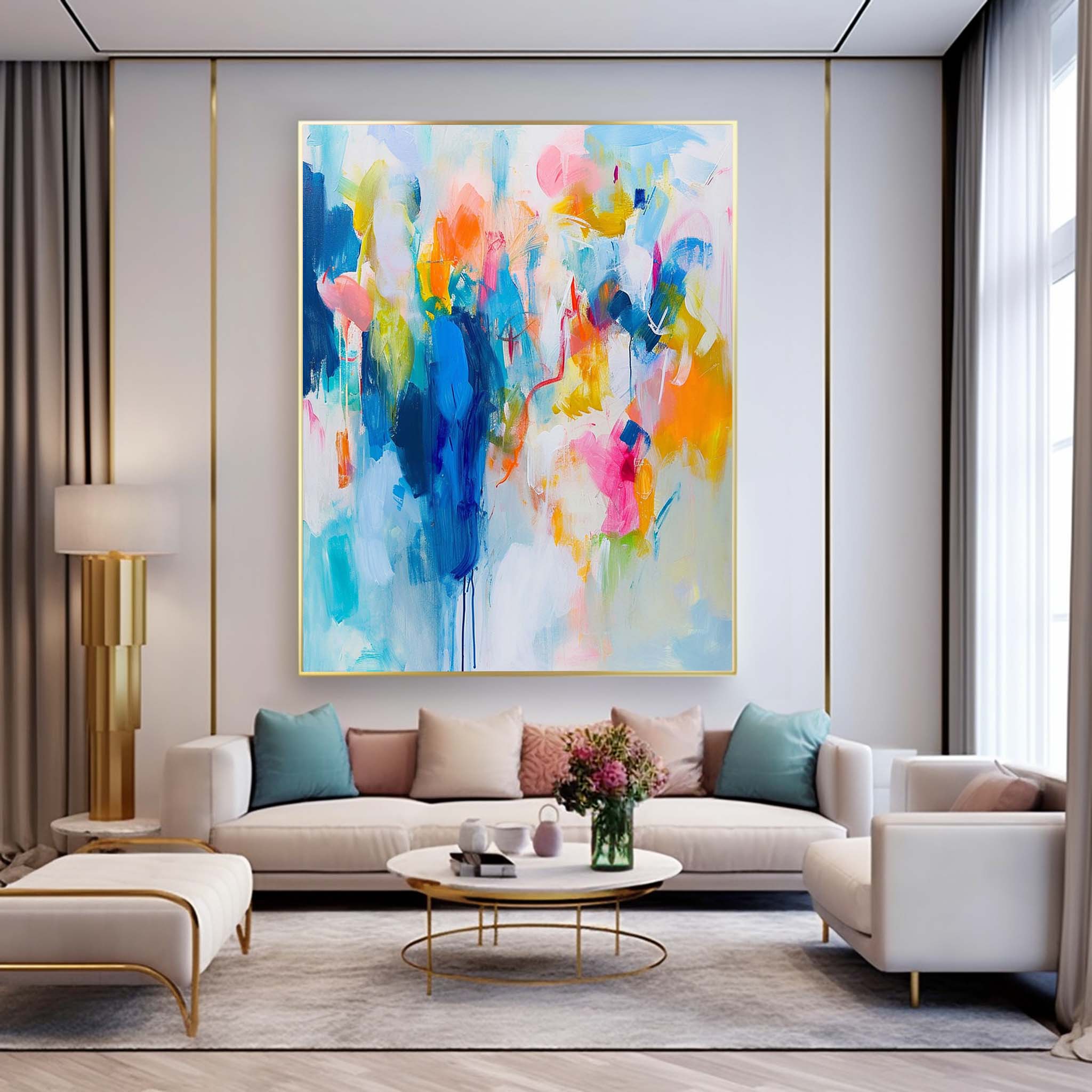 Wall Art Fresh Abstract Watercolor Wash