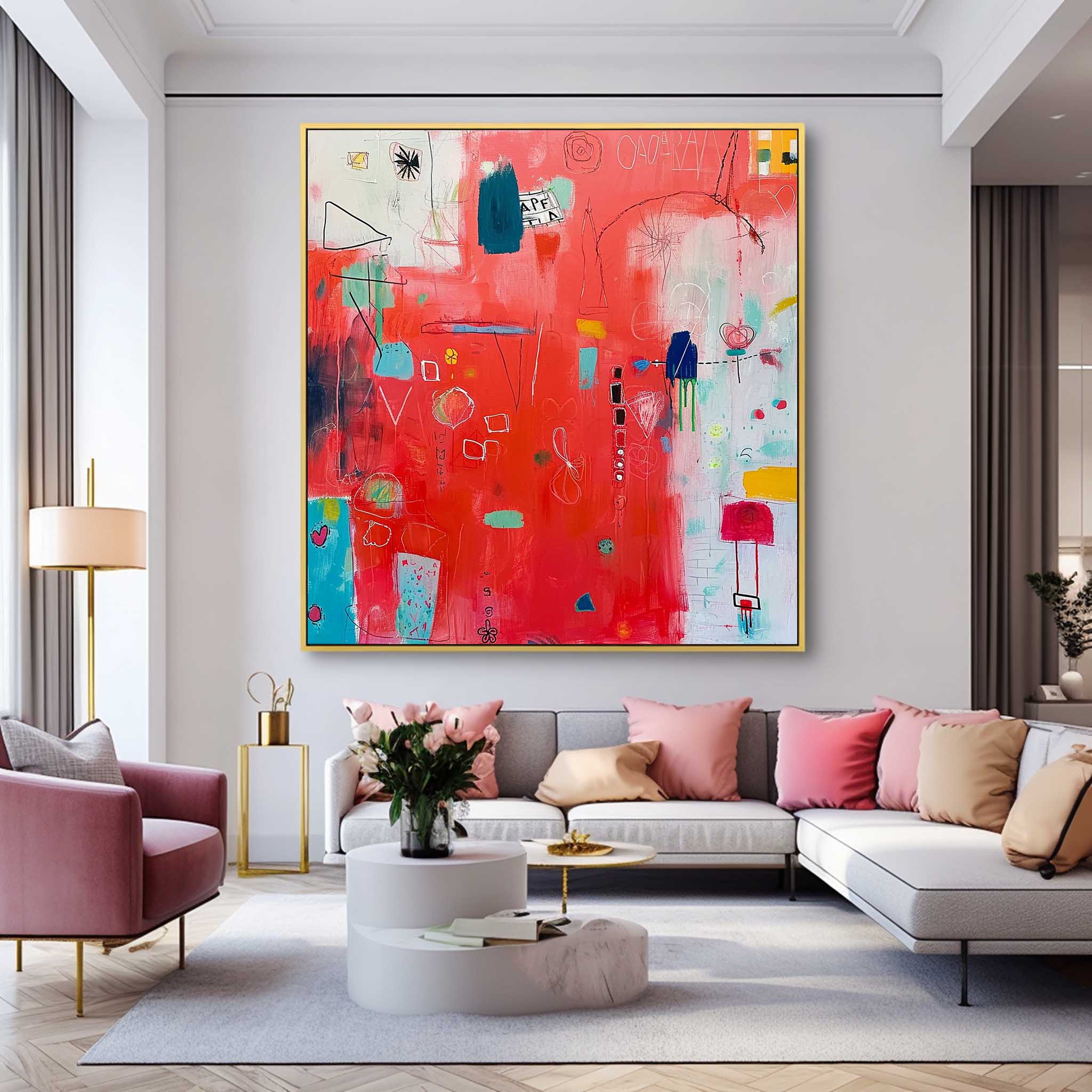 Wall Art Abstract Energetic Quirky Modern