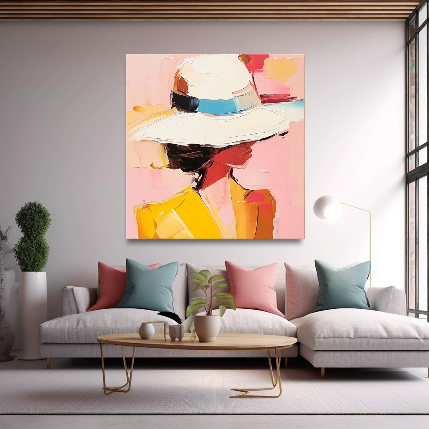 Wall Art People Ethereal Serene Floral