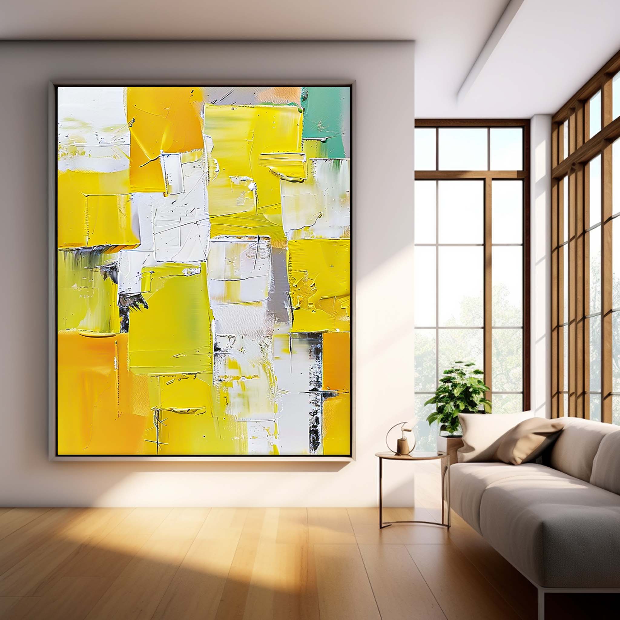 Wall Art Dynamic Abstract Bold Color Pop Decor