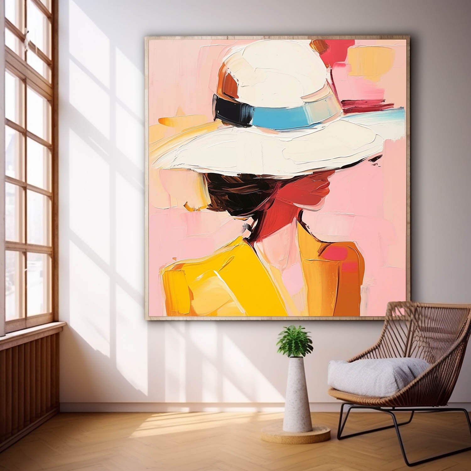 Wall Art People Ethereal Serene Floral