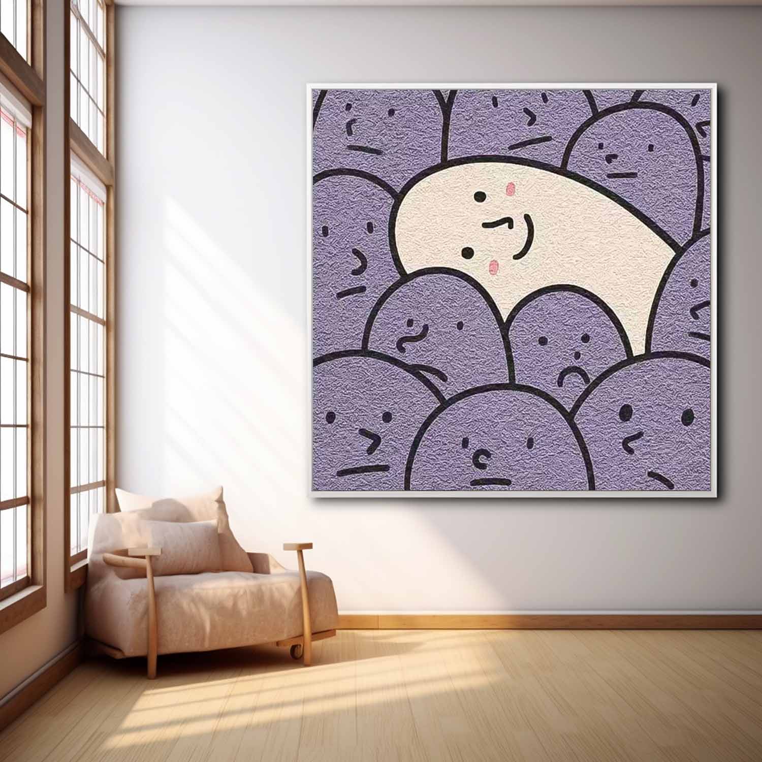 Wall Art Minimalist Energetic Painterly Vibrant