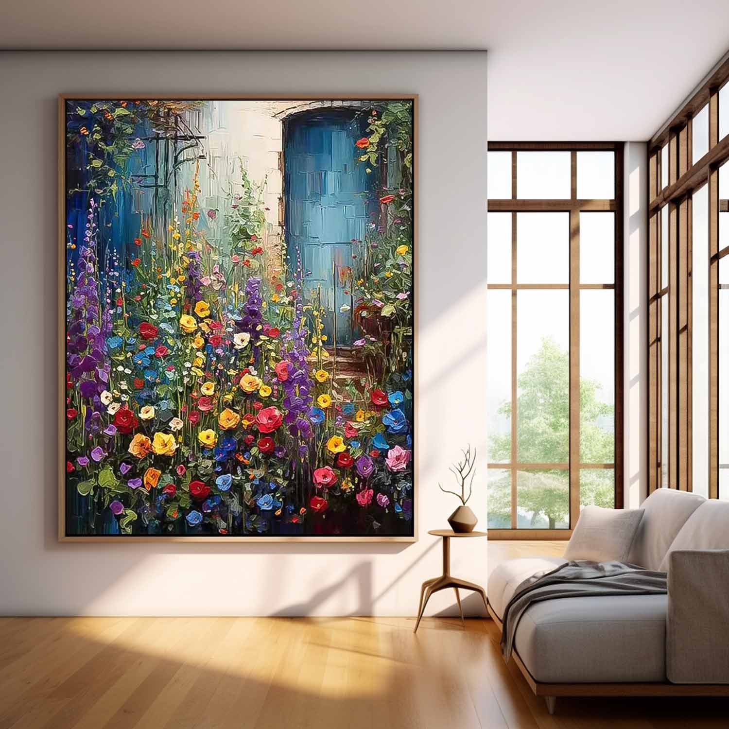 Wall Art Serene Flower Botanical Painterly Elegant