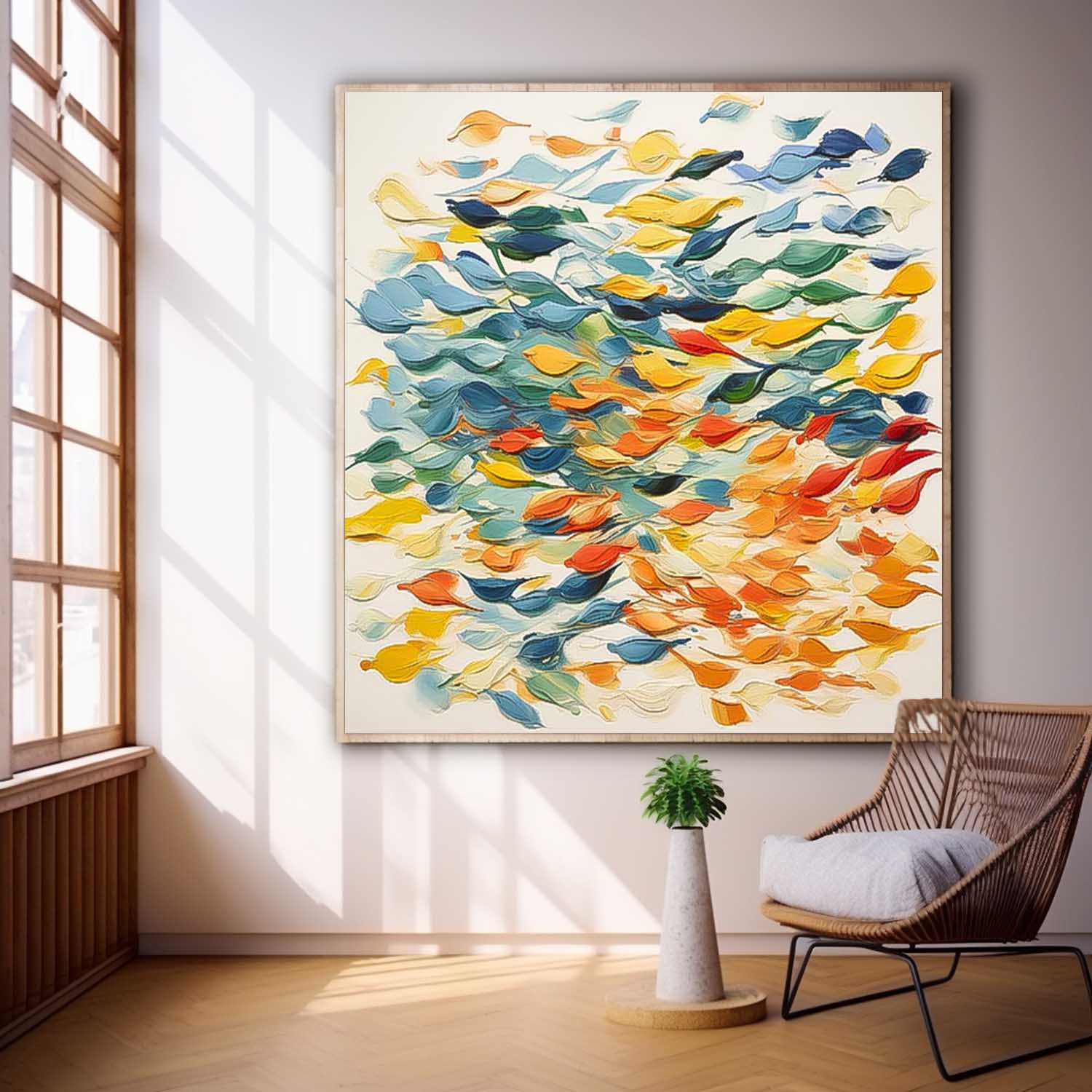 Wall Art Abstract Cheerful Lively Modern Painterly