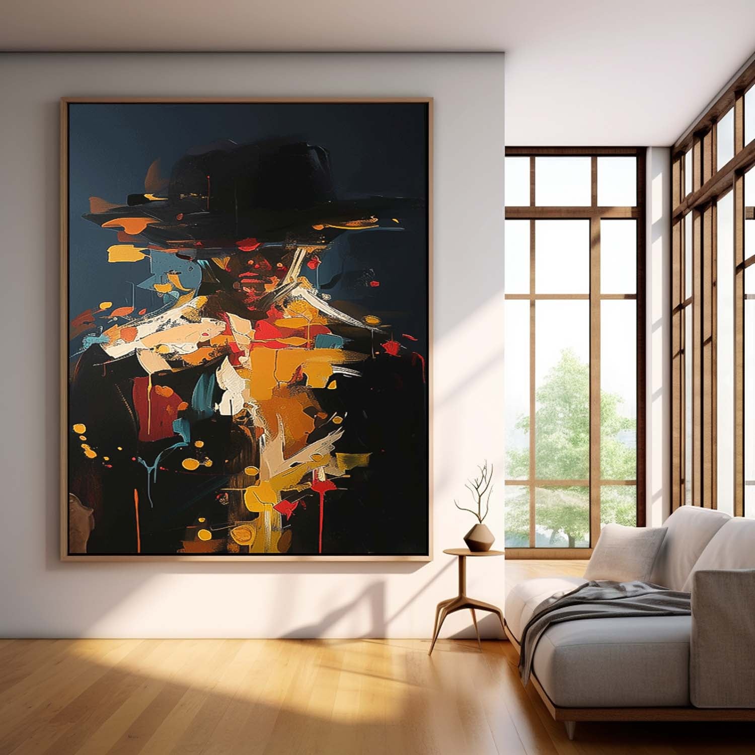 Wall Art People Painterly Fragmented Abstract