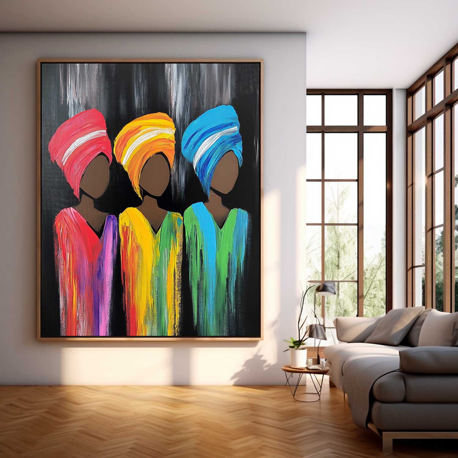 Wall Art People Neo-Pop Silhouette Maximalist