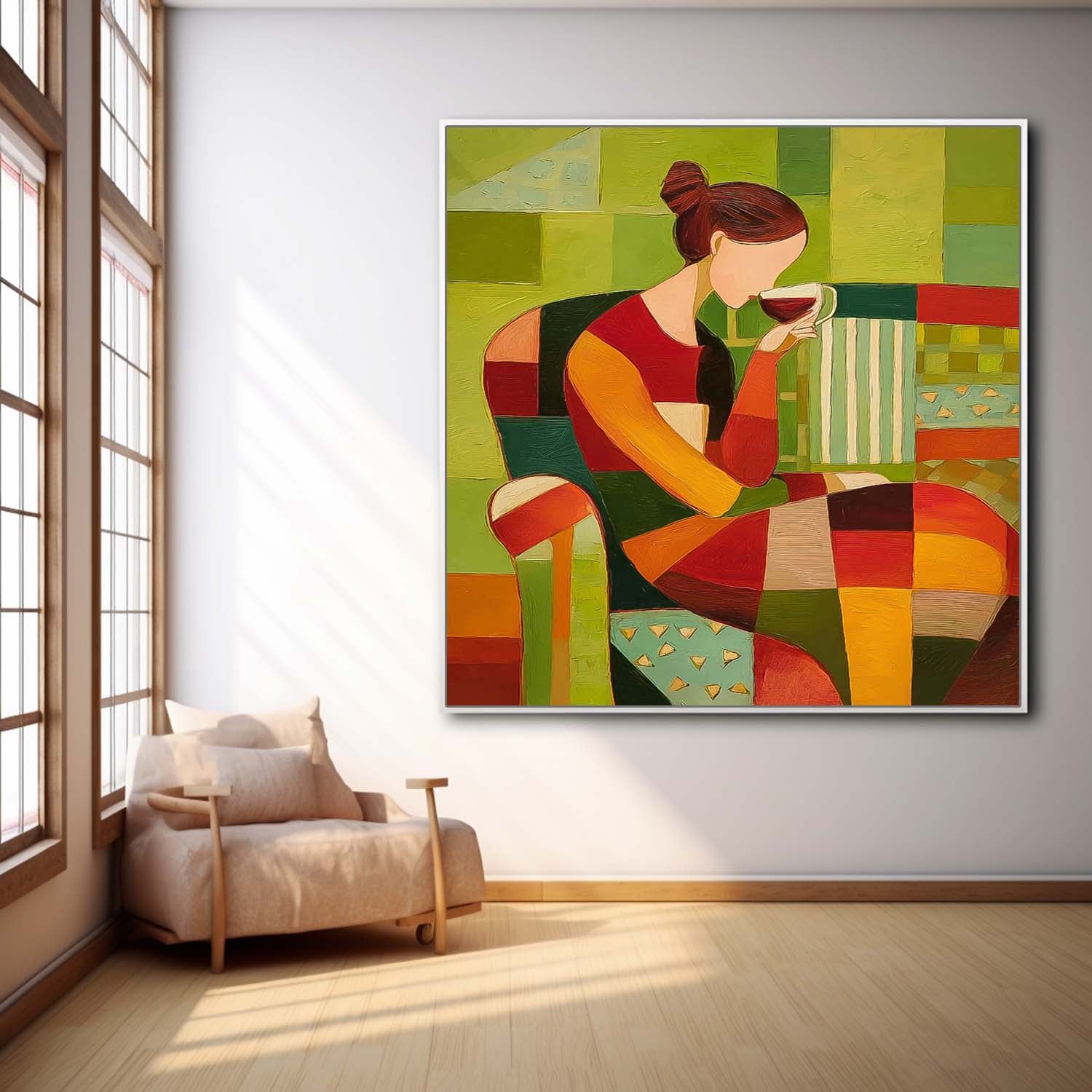 Wall Art People Modern Interior Lyrical Retro