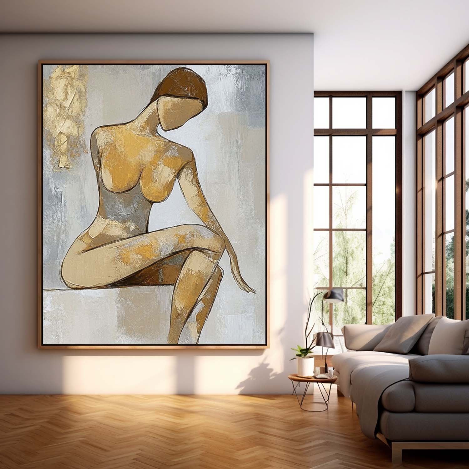 Wall Art People Artistic Minimalist Line Figure